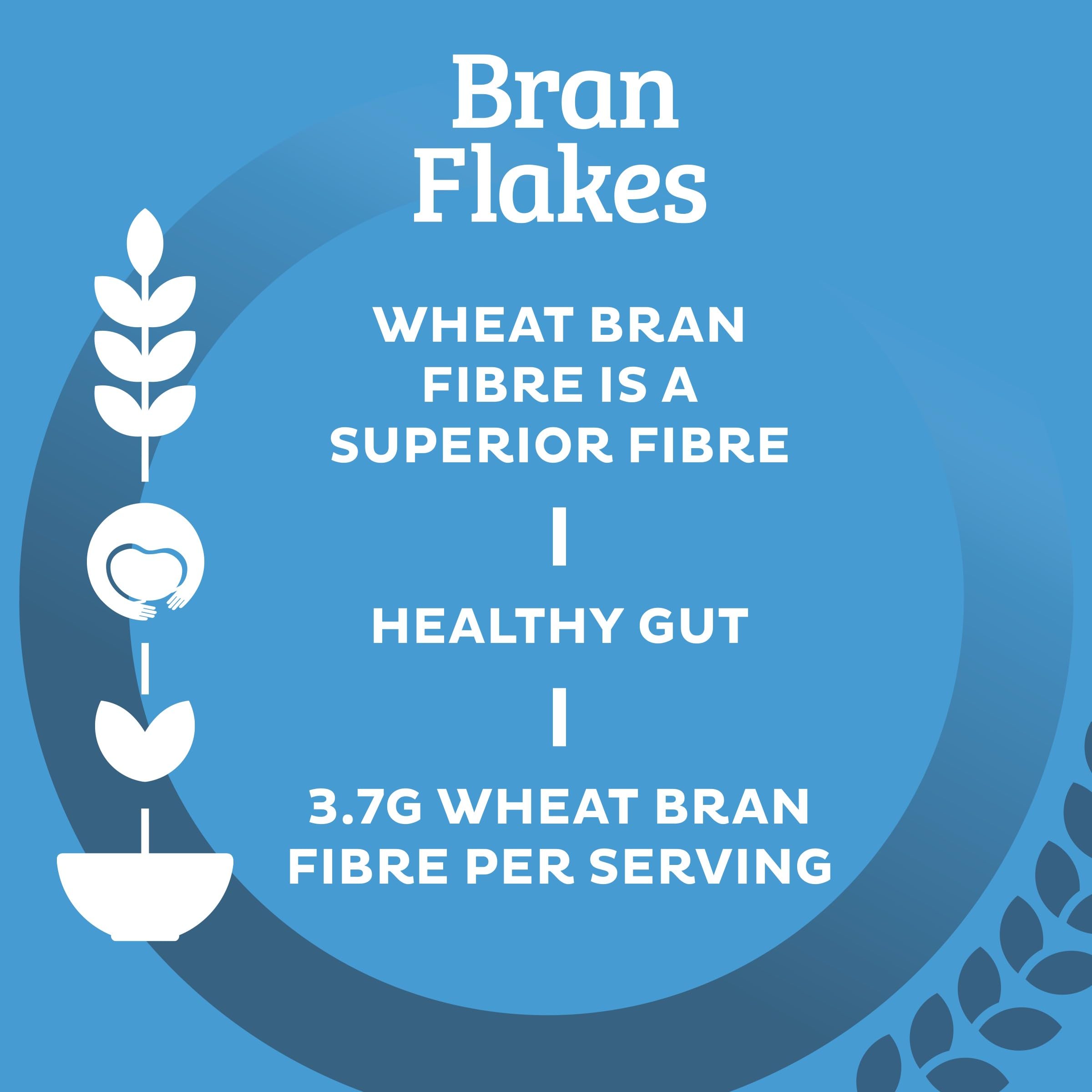 Kellogg's Bran Flakes Cereal 375g - High in Natural Wheat Bran Fibre 3