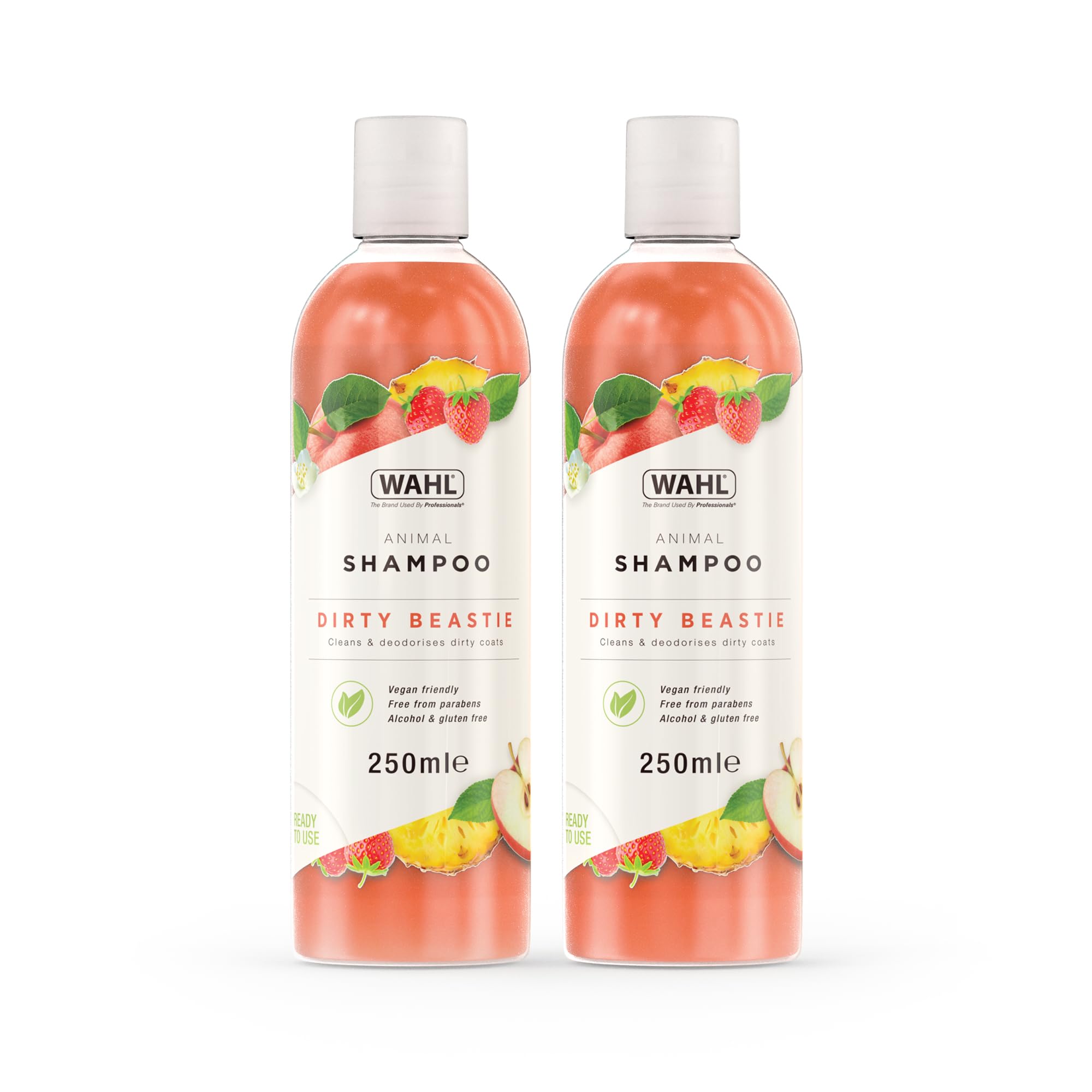 Wahl Dirty Beastie Shampoo - Twin Pack (2 x 250ml) | Cleansing & Deodorizing | Kiwi Scent