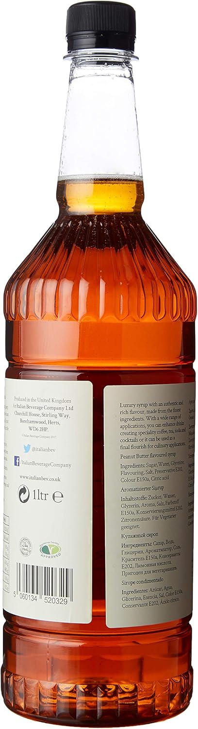 Simply – Erdnussbuttersirup, veganer und nussfreier aromatisierter Sirup für Kaffee, Cocktails und Backen 3