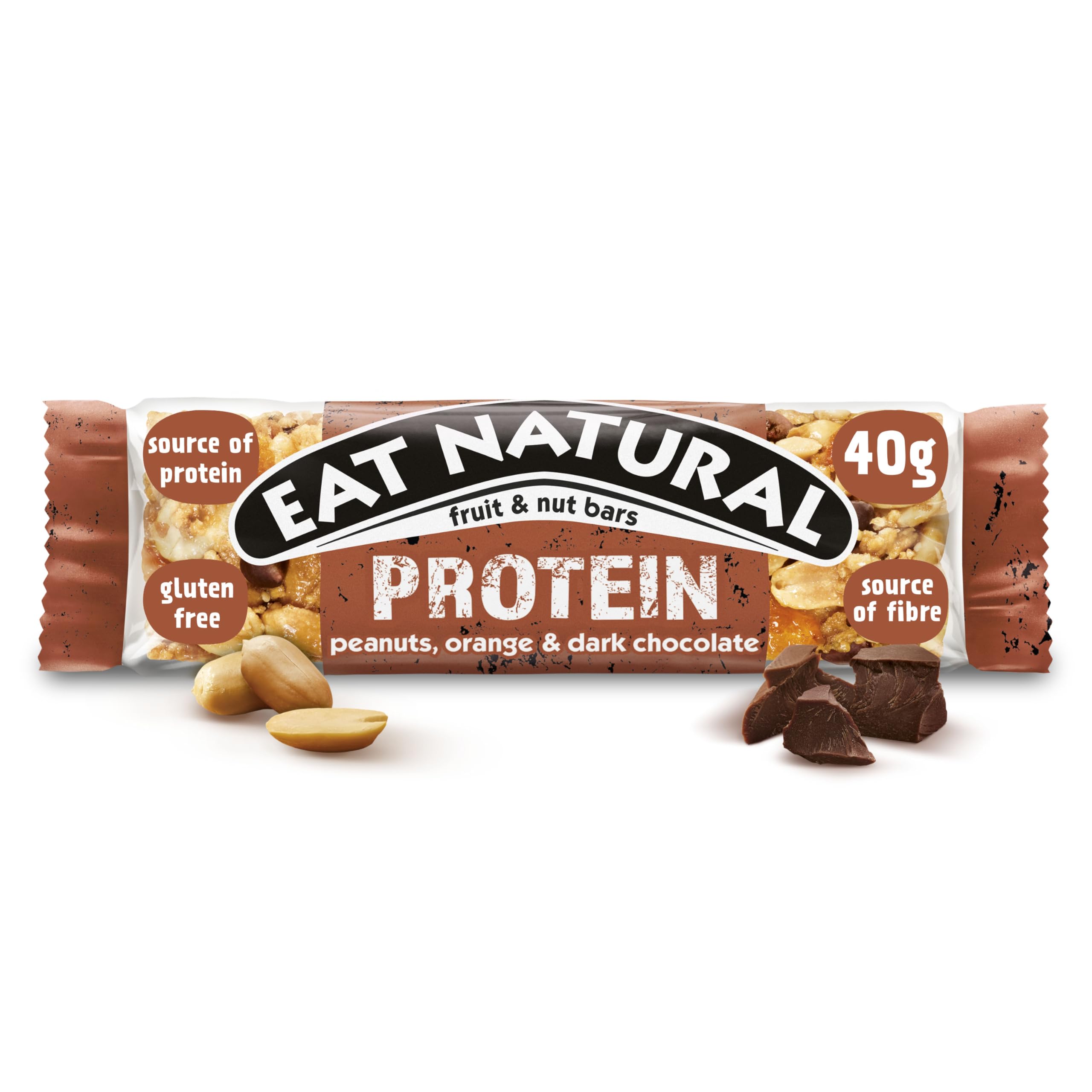 Eat Natural - Protein Peanuts, Orange & Dark Chocolate Fruit & Nut Bars (3 x 4) 3