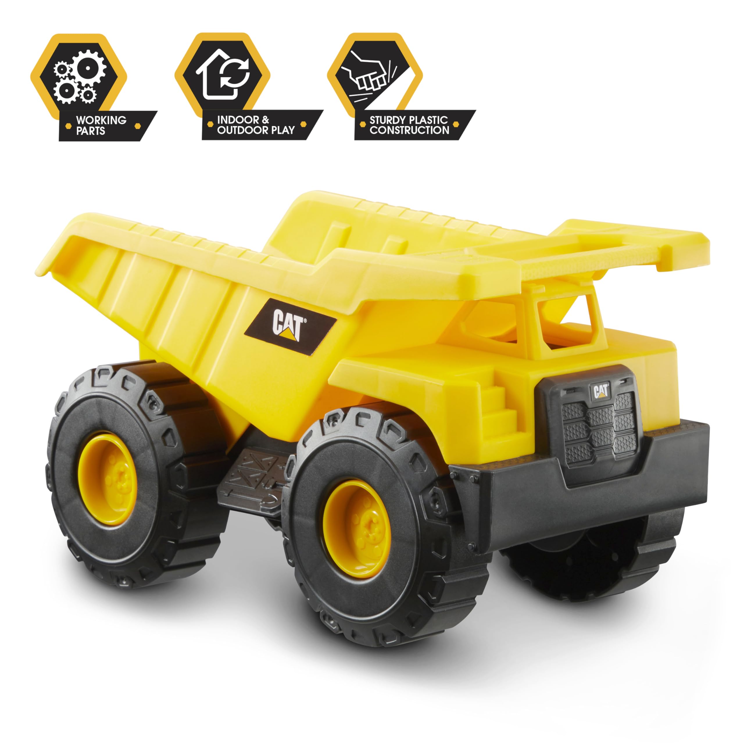 CAT 82360 Mini Crew 3 Pack Construction Vehicles - Dump Truck, Loader, Excavator | Ages 2+