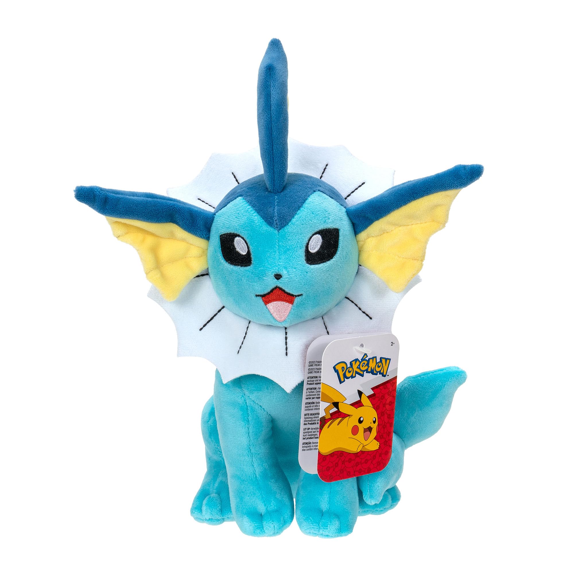 Pokémon Vaporeon 8-Inch Soft Plush Toy by Jazwares