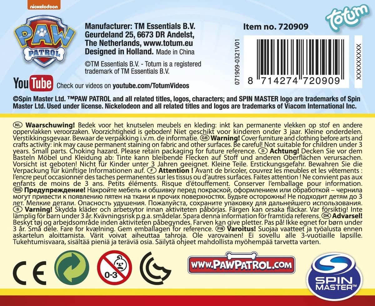 Paw Patrol Stamp Set - Self-Inking Stamps with Chase, Marshall, Skye, Rubble, Zuma Motifs 4