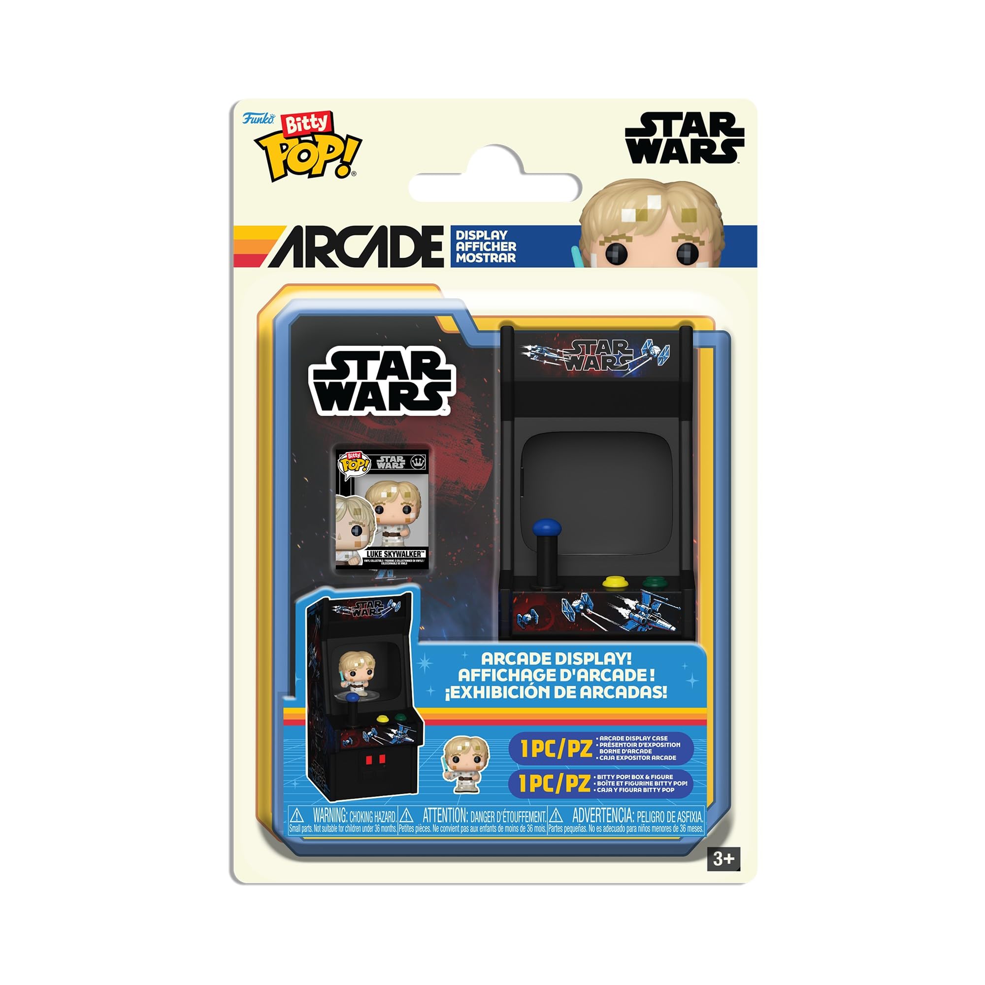 Funko Bitty POP! Arcade Cabinet: Star Wars - Luke (8bit) Vinyl Figure