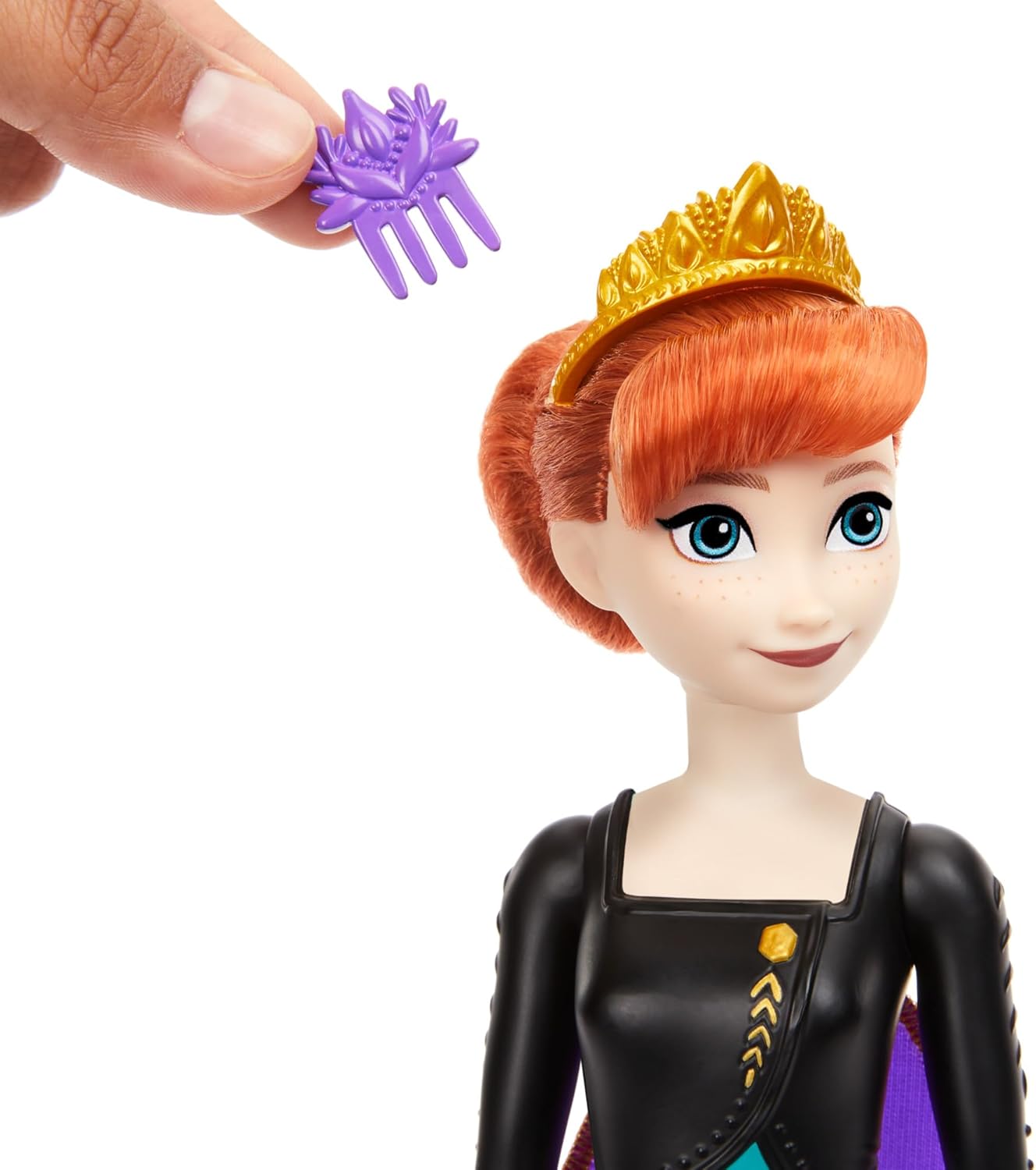 Mattel Disney Frozen Anna Spin & Reveal Fashion Doll Set with 11 Surprises 3