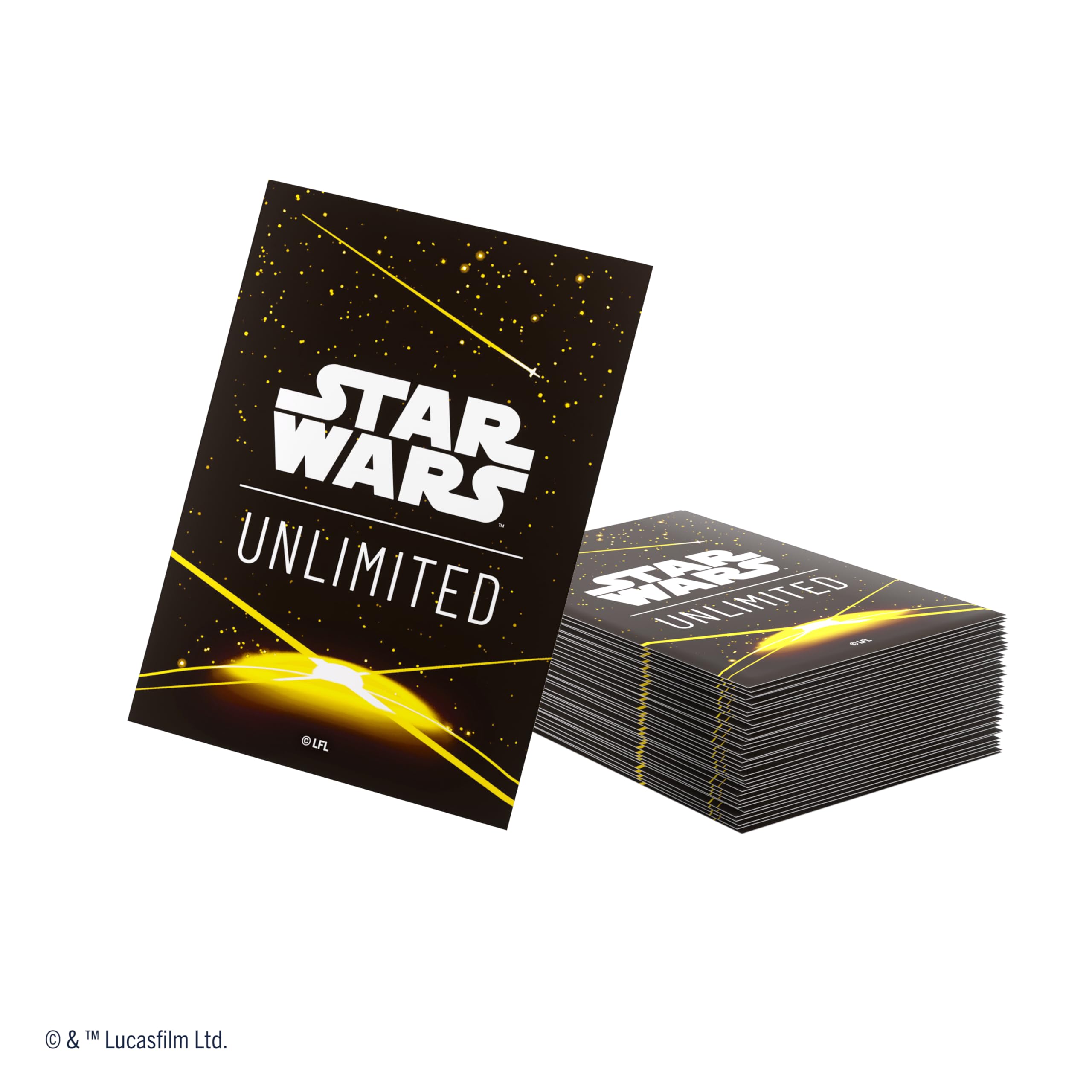 Gamegenic Star Wars: Unlimited Premium Art Sleeves - Yellow Card Back 4