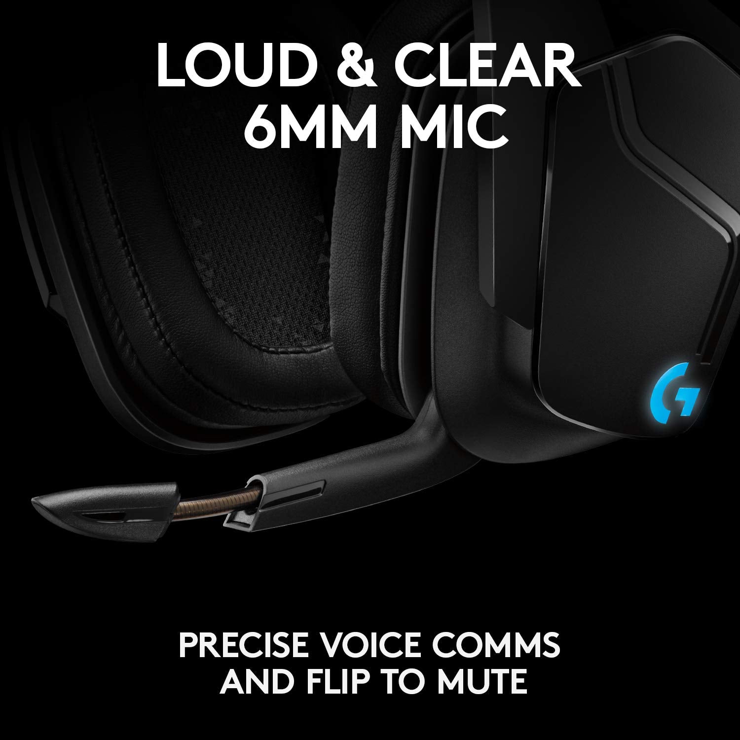 Logitech G935 Wireless Gaming Headset with 7.1 Surround Sound, DTS Headphone:X 2.0, LIGHTSYNC RGB, 50 mm Pro-G Drivers, 6 mm Mic 17