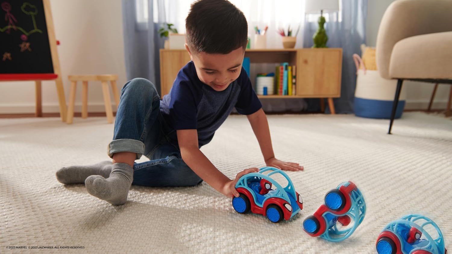 Marvel's Spidey and His Amazing Friends Power Rollers - Pull-Back Action Vehicle 4