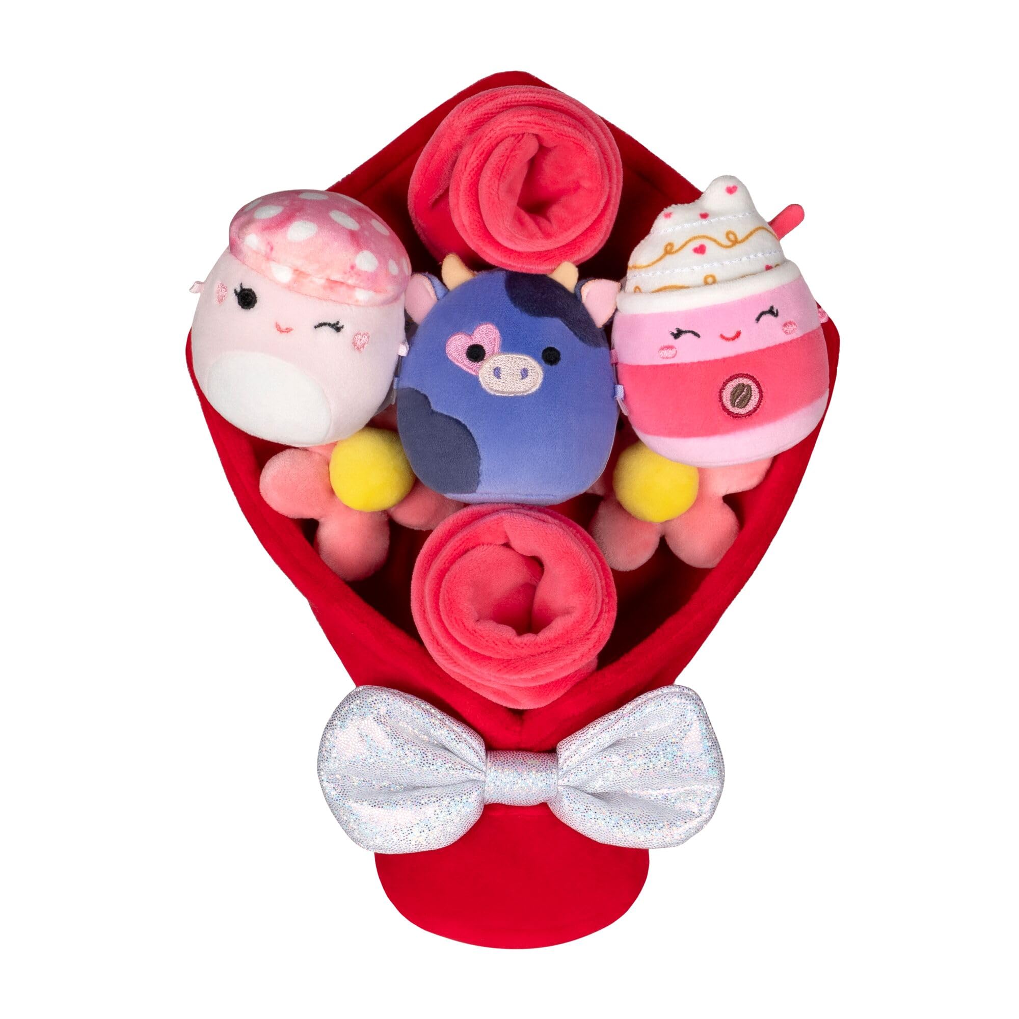 Squishmallows Valentine’s Day Micromallows Bouquet - 3 Pack, 2.5-inch Plush | Polyester