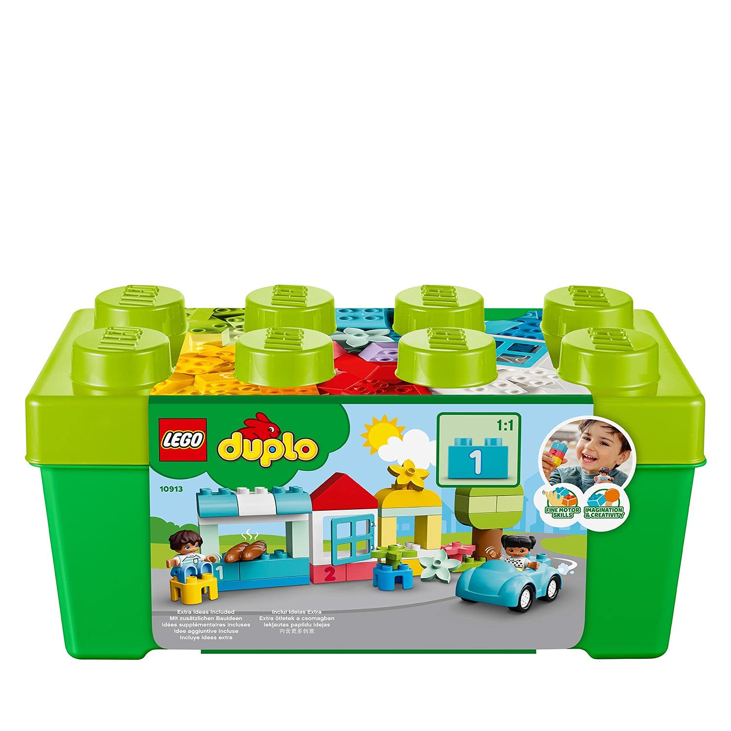 LEGO DUPLO Klassische Steinebox 10913 – Pädagogisches Bauset für Kleinkinder ab 18 Monaten 8