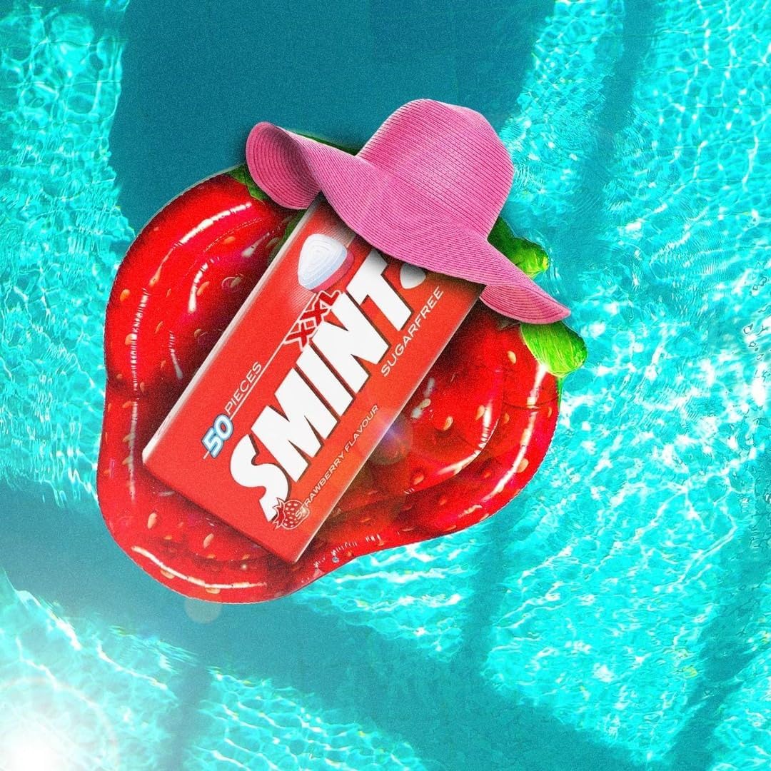 Smint Sugarfree Mints - 50 XXL Strawberry Mints (Pack of 12 Tins) 6