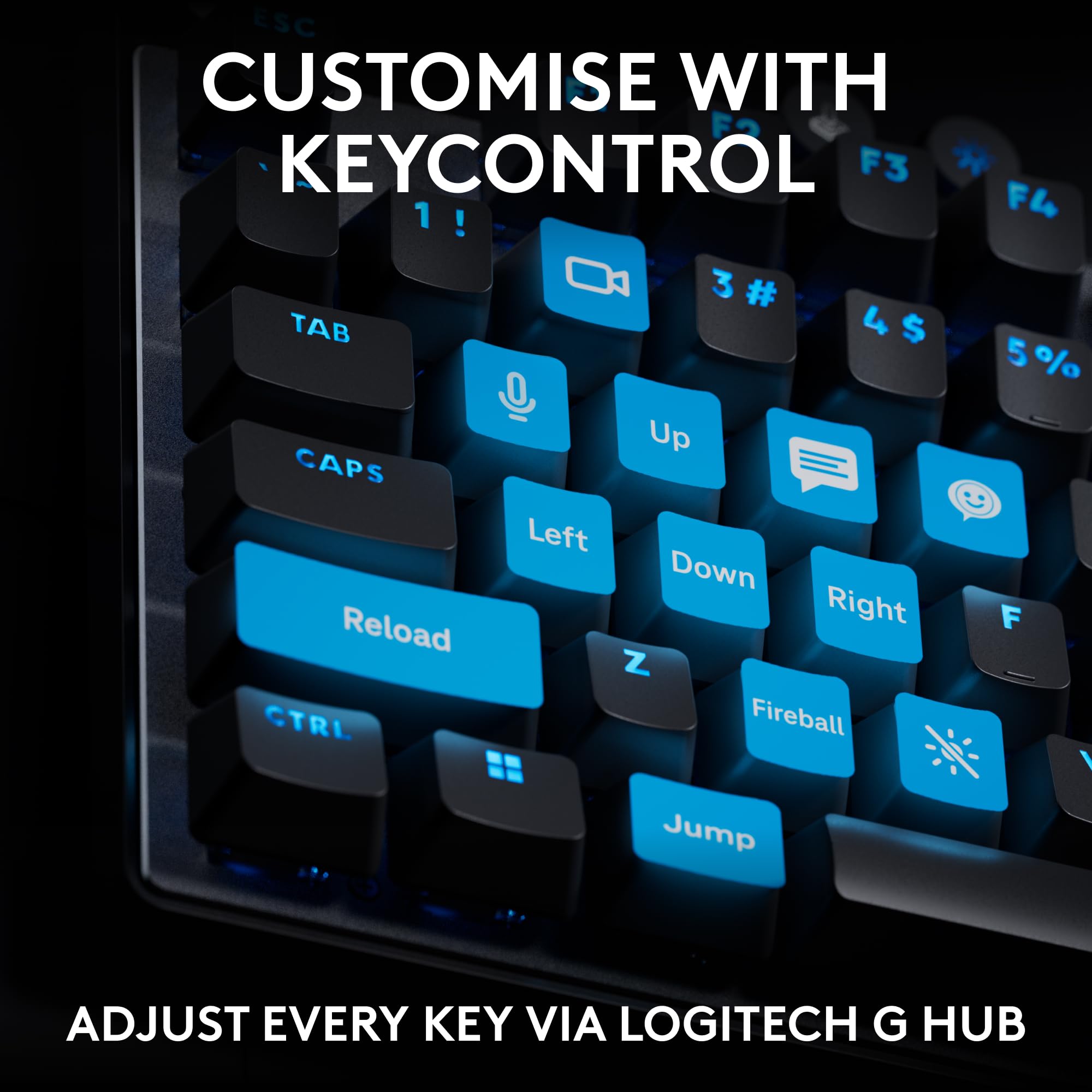 Logitech G PRO X TKL RAPID Tenkeyless Wired Gaming Keyboard with Magnetic Analog Switches | Black | RGB 5