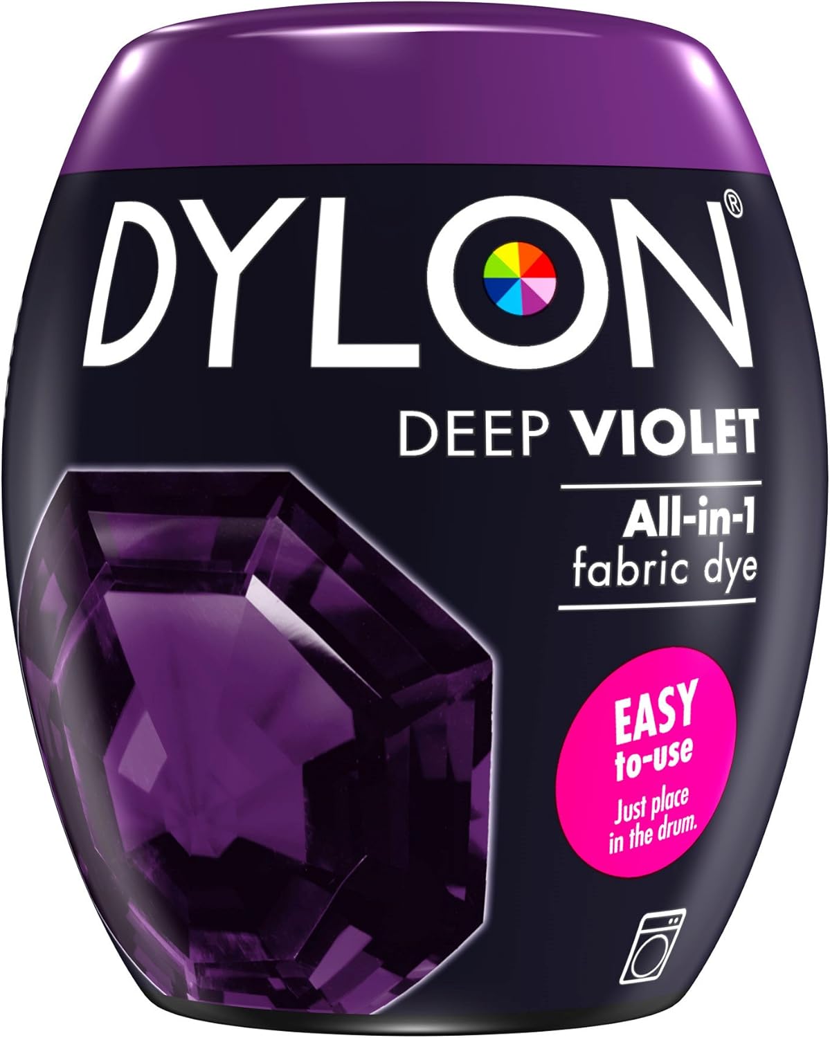 DYLON Washing Machine Fabric Dye Pod - Deep Violet, 350g