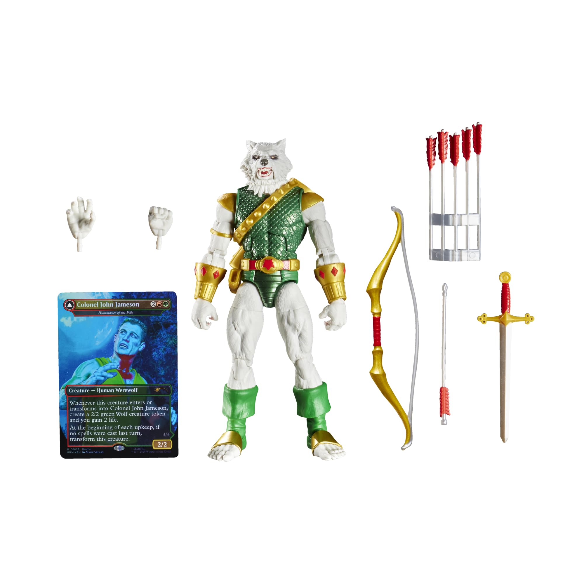 Marvel Legends Series Magic: The Gathering Man-Wolf & Spider-Man 6-Inch Action Figure Set 10