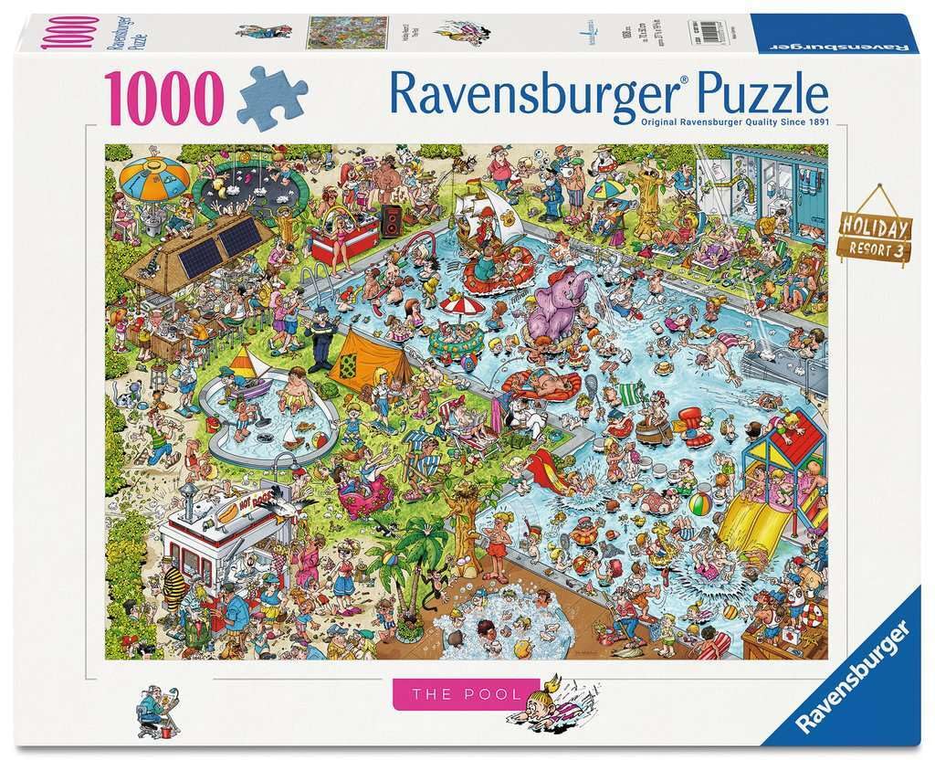 Ravensburger Holiday Resort No. 3 The Pool Jigsaw Puzzle - 1000 Pieces | Adult & Child (12+)