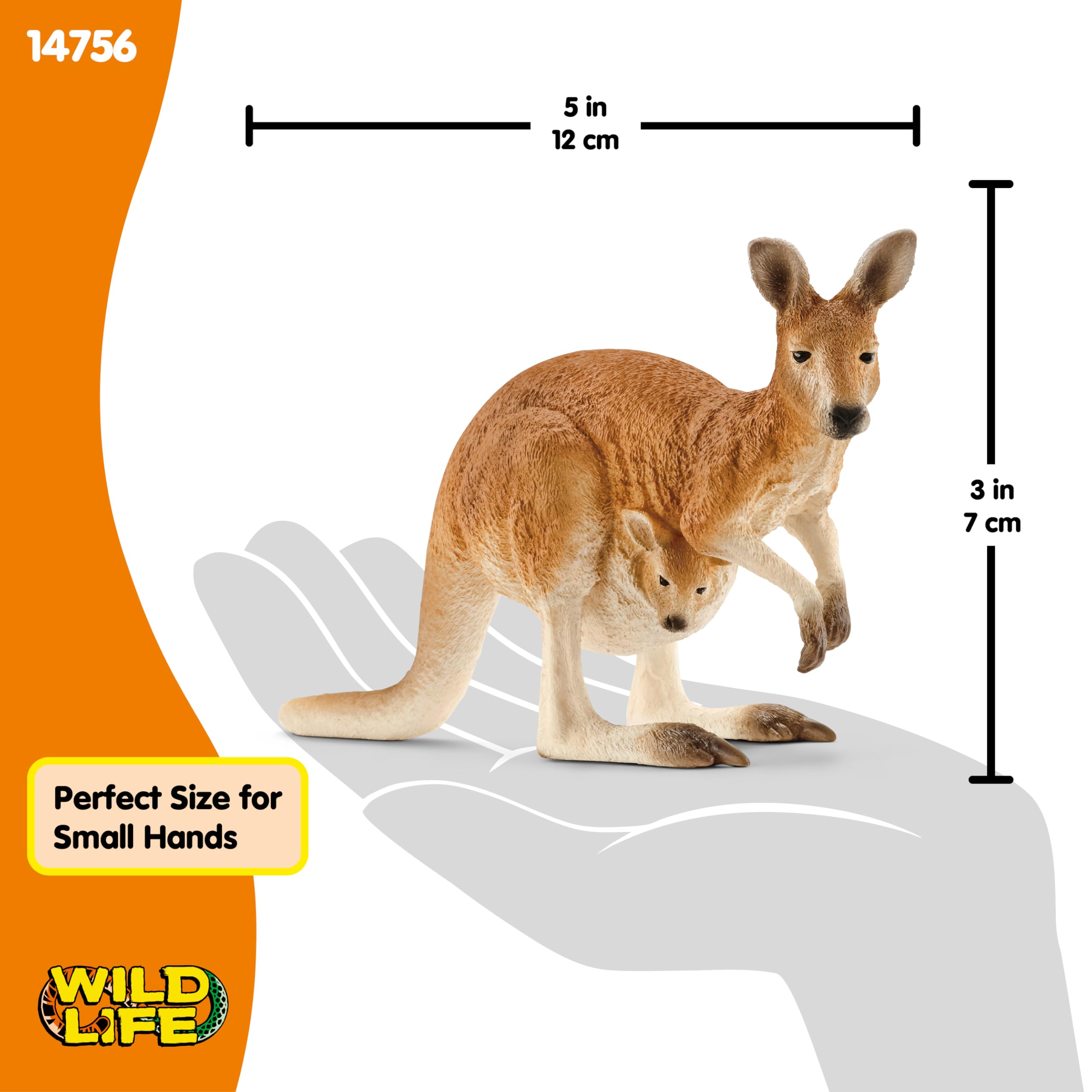 Schleich 14756 Kangaroo - Realistic Wildlife Figurine for Imaginative Play 9