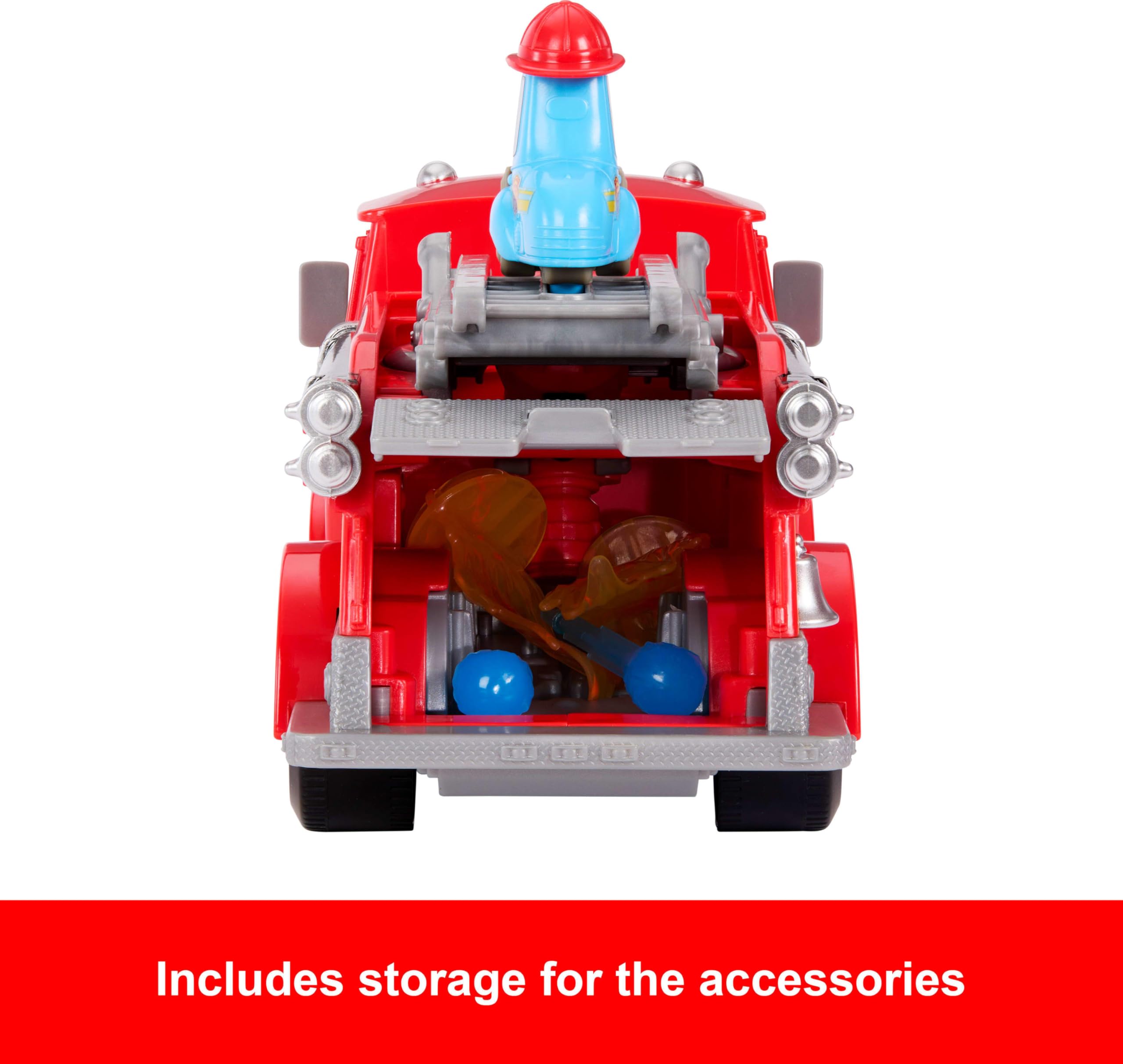 Mattel Disney and Pixar Cars Radiator Springs Race & Rescue Firetruck Playset - Red & Guido