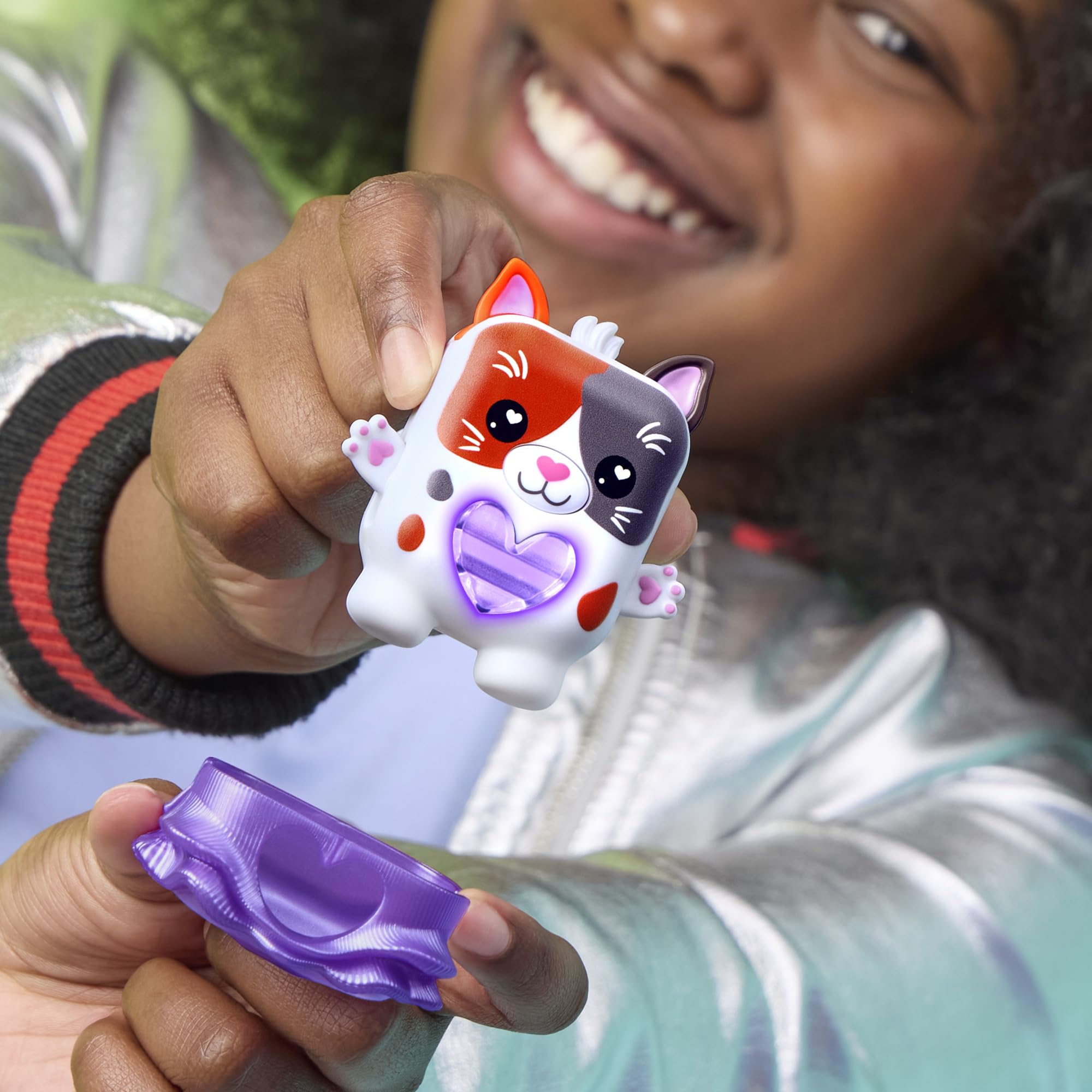 Hasbro Nano-Mals Purrnelope the Calico Kitty - Electronic Fidget Pet for Kids 5+ 5