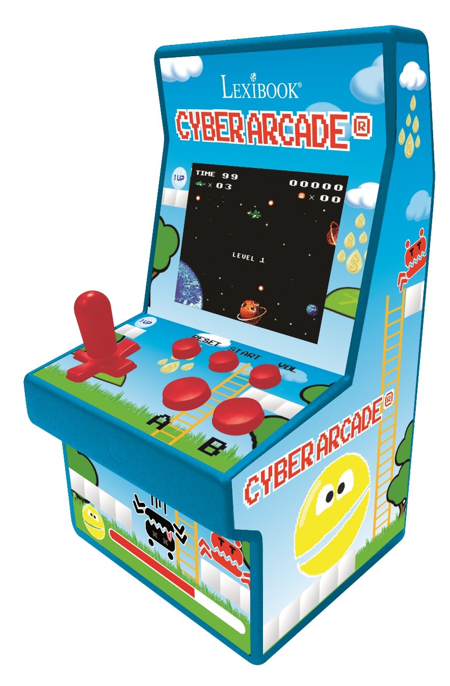 Lexibook Cyber Arcade Console JL2940 with 200 Retro Games and 2.8'' Color LCD Screen