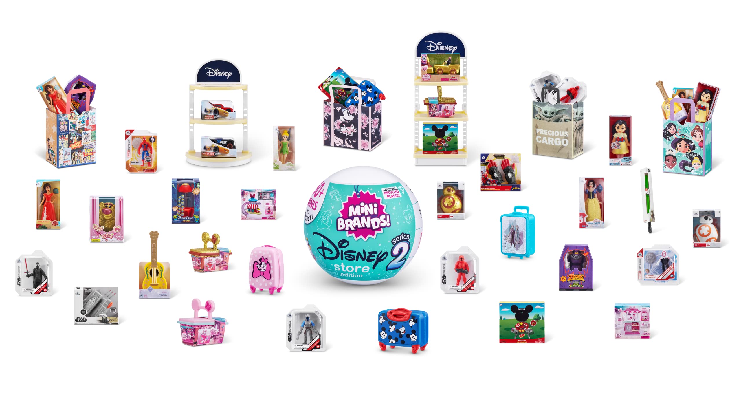 Mini Brands 5 Surprise Disney Store Serie 2 Überraschungskapsel (2er-Pack) - 5 Mystery Miniatures Collectible Toy 3