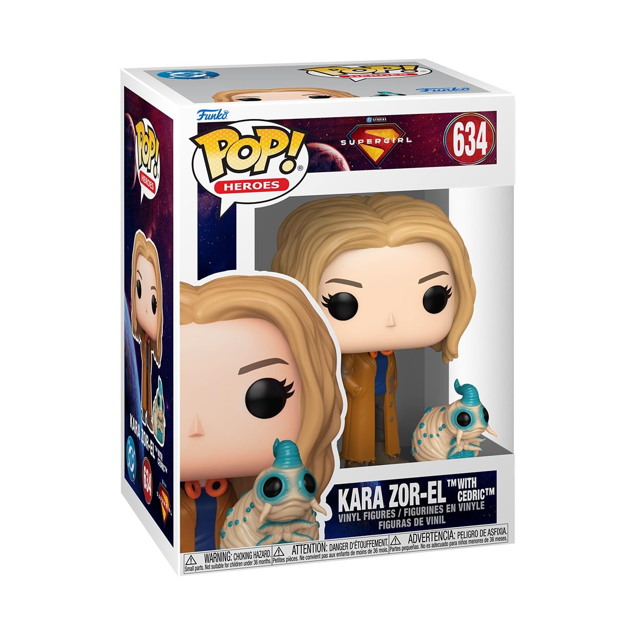 Funko Supergirl - Kara Zor-El with Cedric Chibi Figure | Vinyl | Model 90795