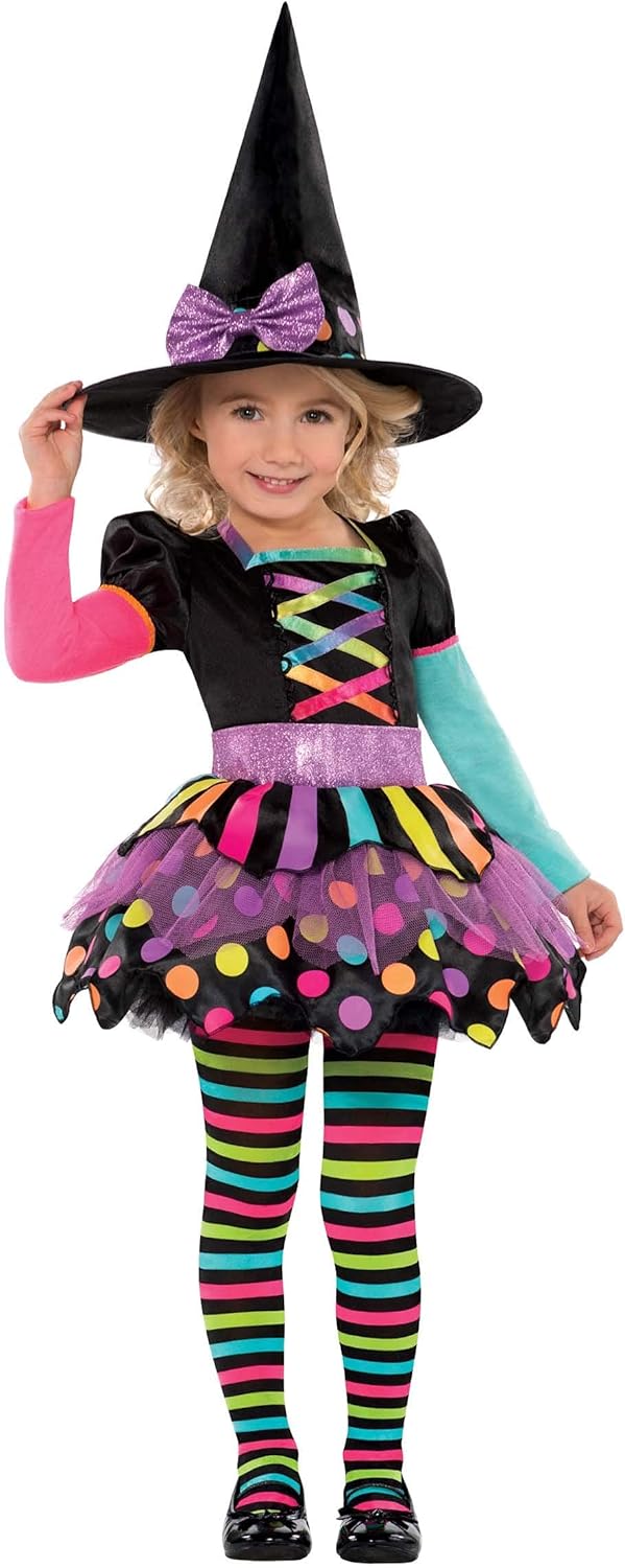Amscan Miss Matched Witch Costume - Toddler Girls