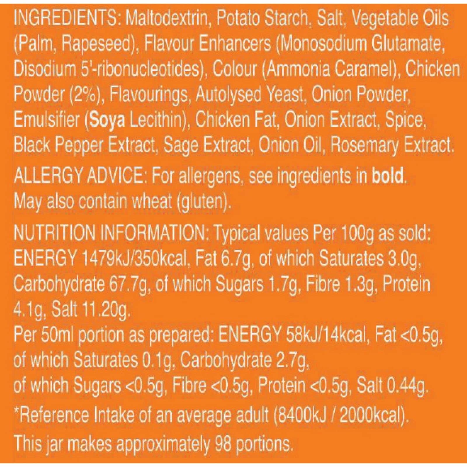 Bisto – Bestes Hühnersoßengranulat mit echtem Fleischsaft, 390-g-Glas