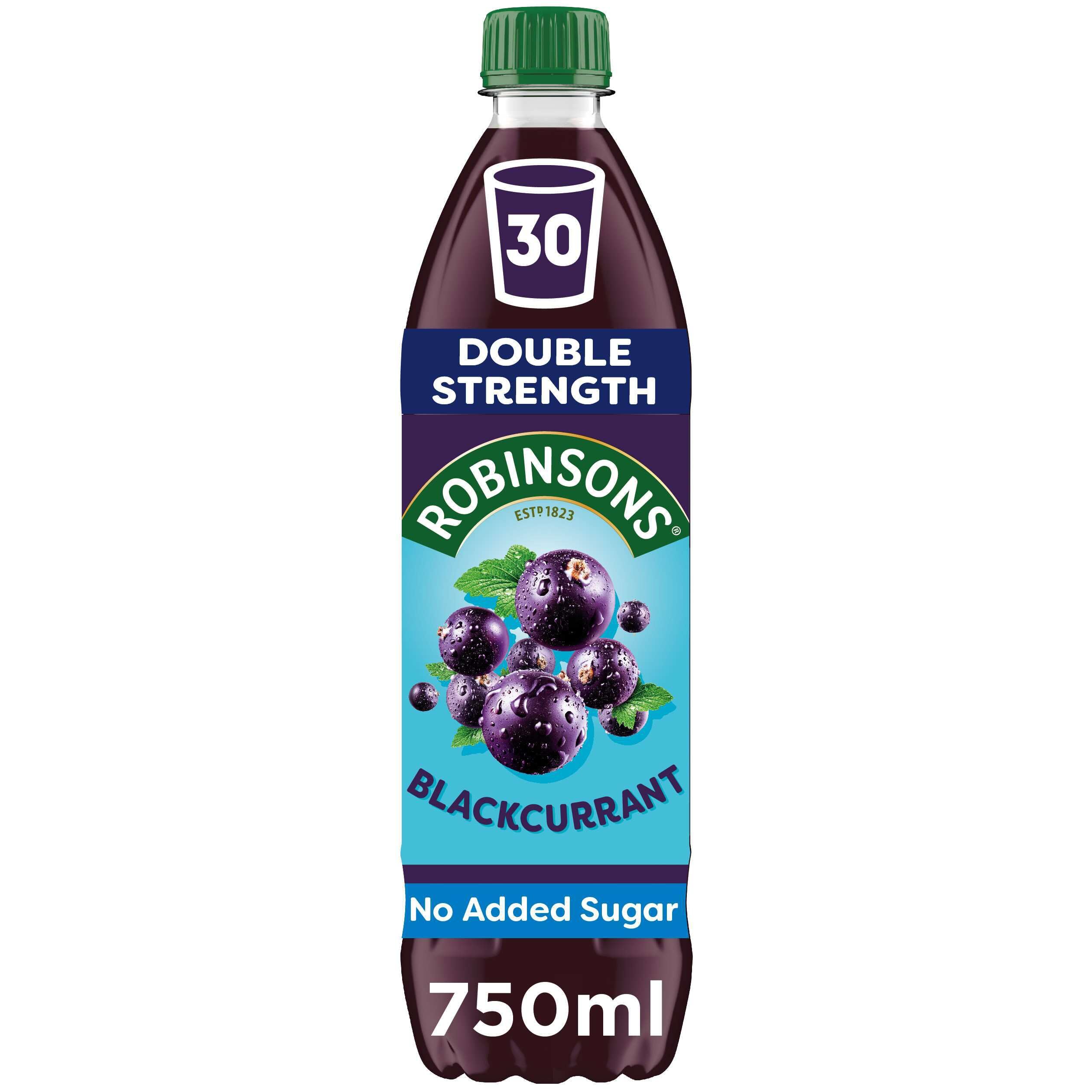 Robinsons Fruit Squash - Low Calorie - Blackcurrant - Double Strength Concentrate 750ml