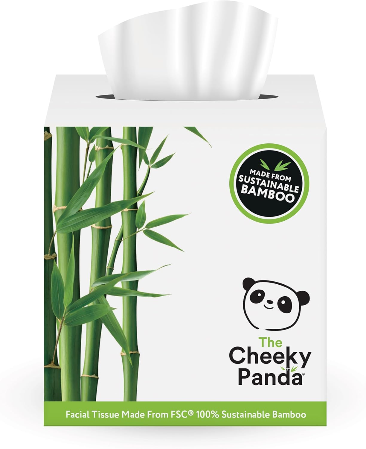 The Cheeky Panda – Bambus-Kosmetiktücher, 12er-Pack | Plastikfreie, hypoallergene Kosmetiktücher
