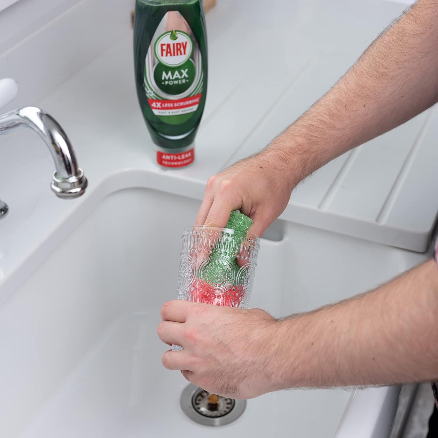 Addis Fairy Platinum Non-Scratch Glassware Cup Clean Buddy Sponge, Pack of 2 3