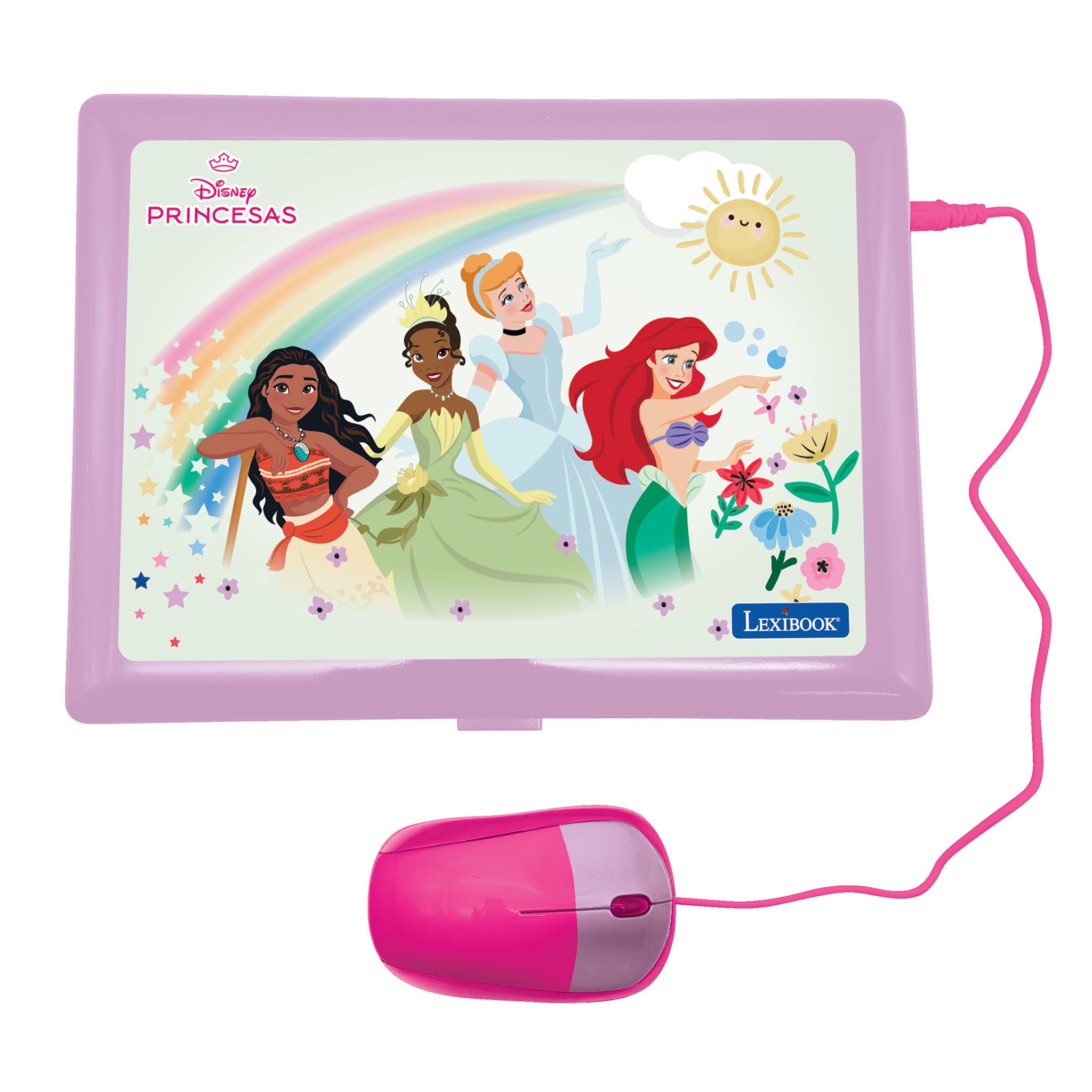 LEXIBOOK Disney Princess Bilingual Educational Laptop - Spanish/English Learning for Kids 14