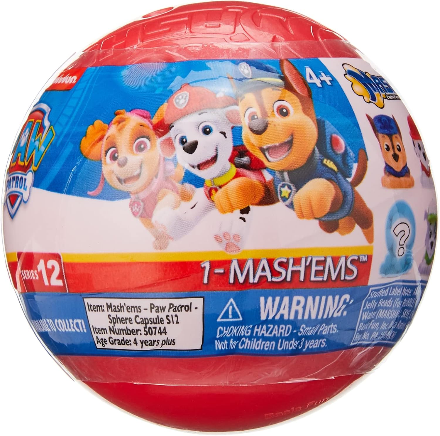 Mash'ems PAW Patrol Collectable Squishy Characters - Twist, Squish & Launch Fun for Preschoolers