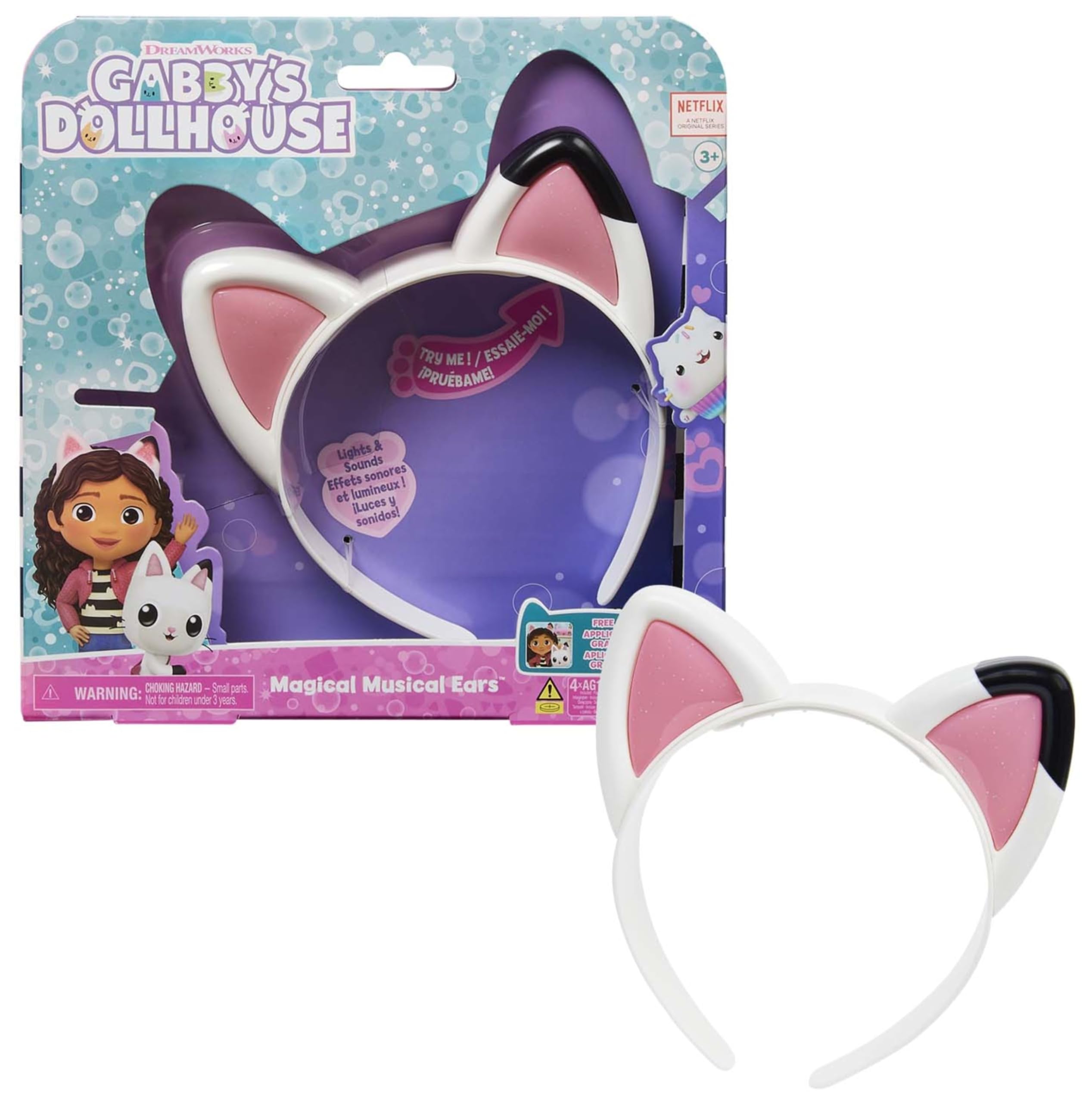 Gabby’s Dollhouse Magical Musical Cat Ears with Lights, Sounds & 3 Play Modes 8