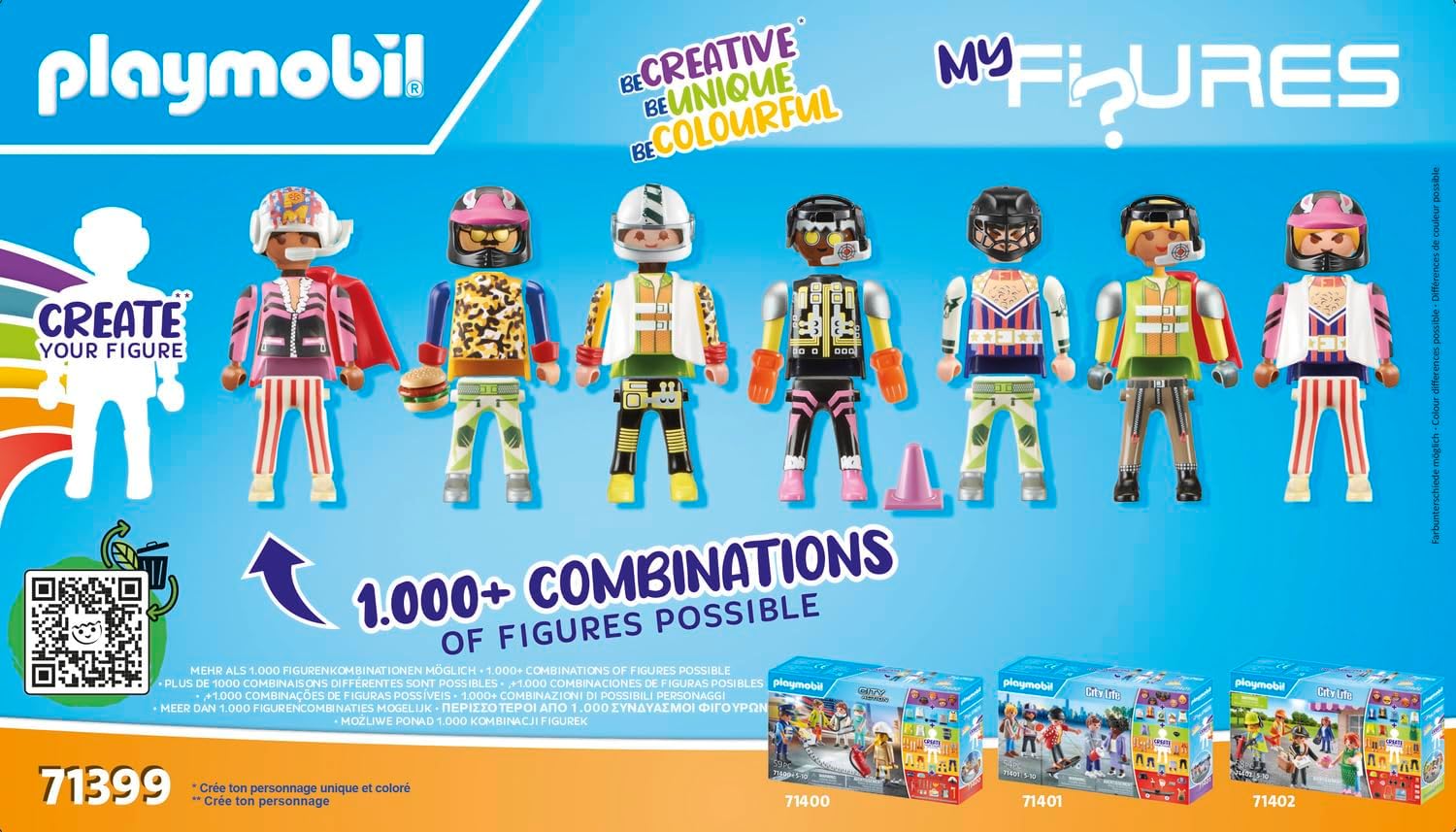 Playmobil My Figures Fashion 71401 - 54-Piece Interchangeable Playset with 5 Figures and Accessories 4