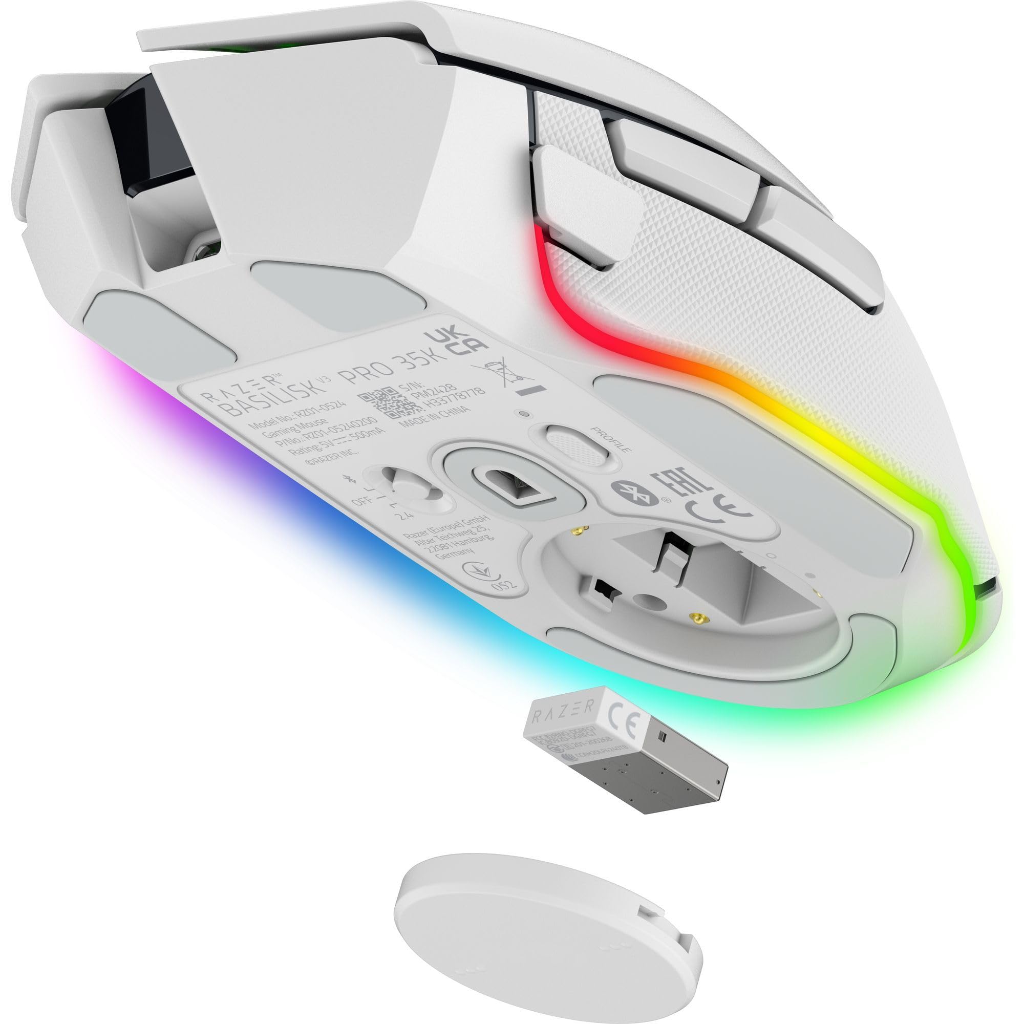 Razer Basilisk V3 Pro - Wireless Gaming Mouse with HyperScroll Tilt, 13-Zone RGB, 30K Sensor 18