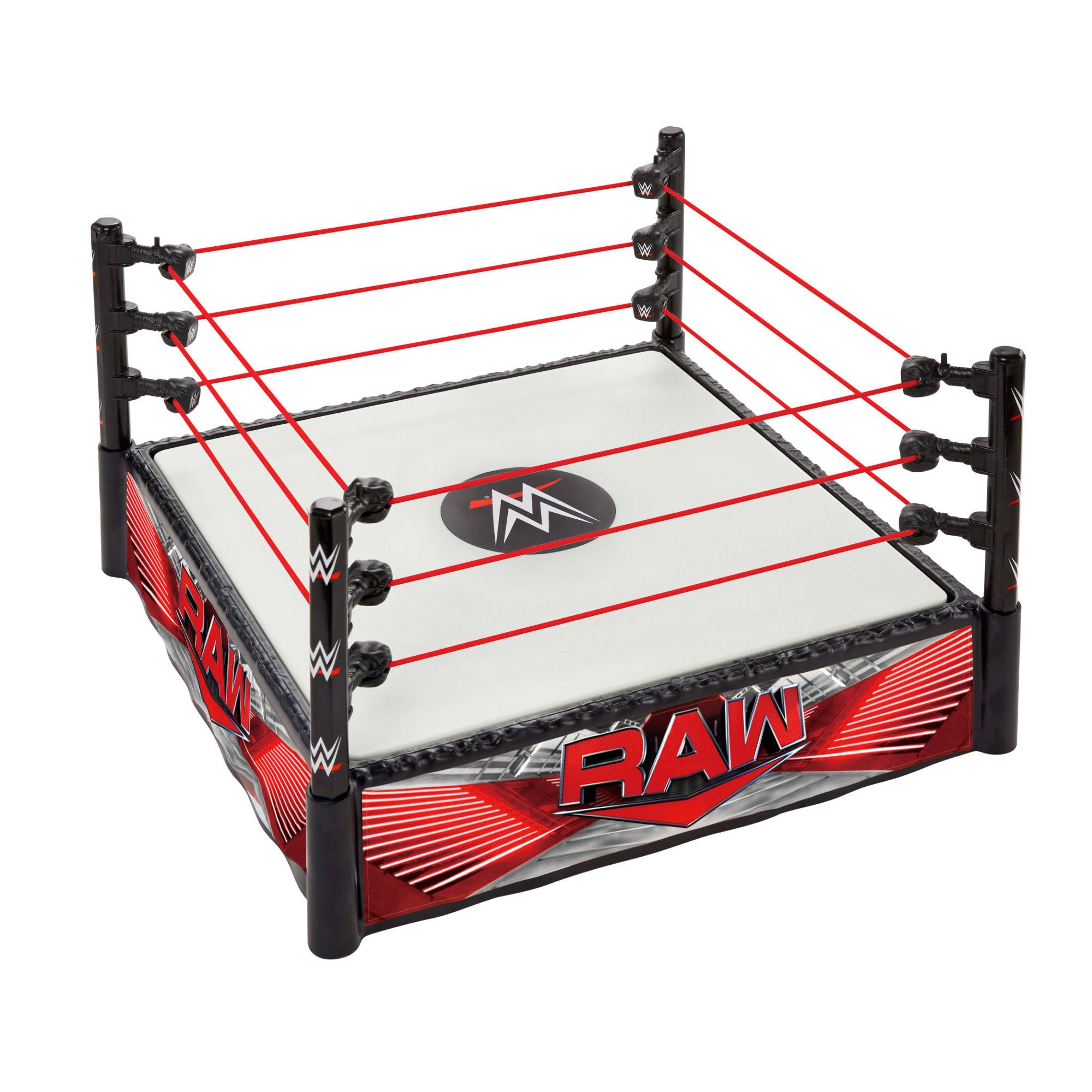 WWE Superstar Ring Playset - Spring-Loaded Mat, RAW & Main Event Labels, for Ages 6+ 3