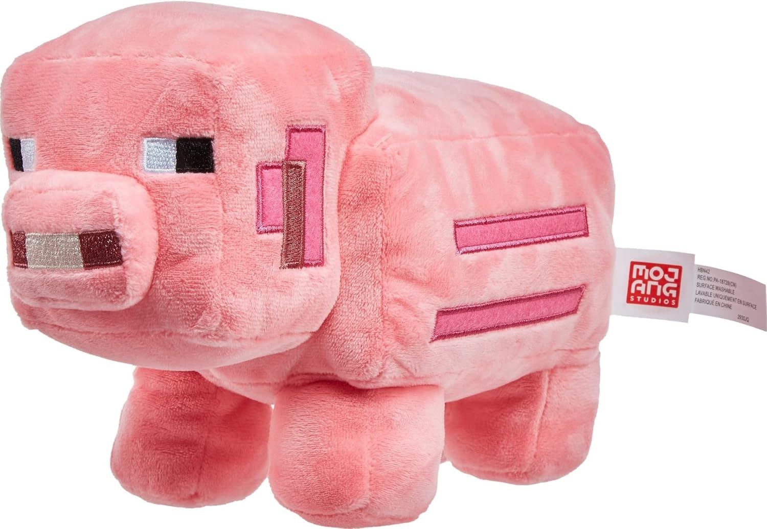 Minecraft Pig Plush 8-Inch Collectible Stuffed Animal for Kids 3+