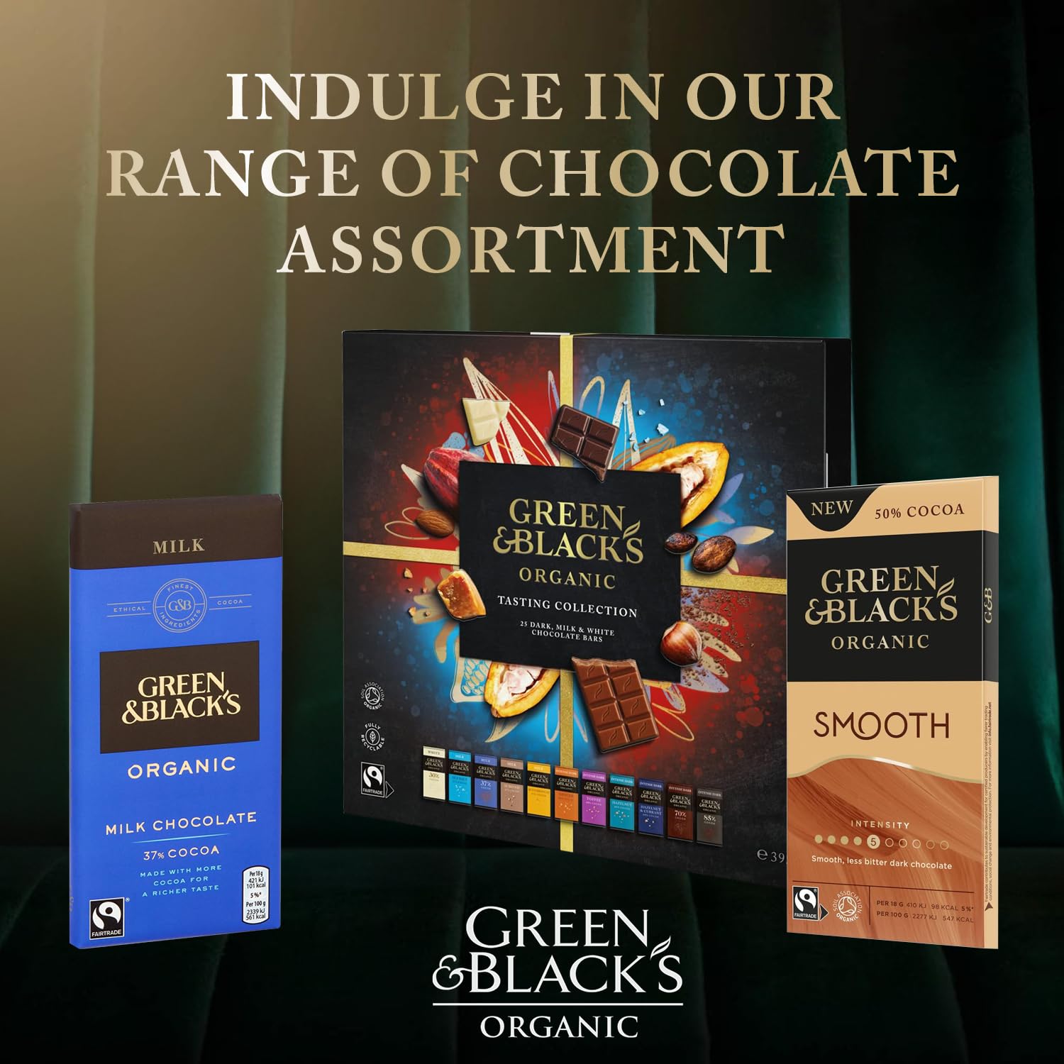 Green & Black's Organic Smooth Chocolate Bar, 50% Cocoa, 90g 6