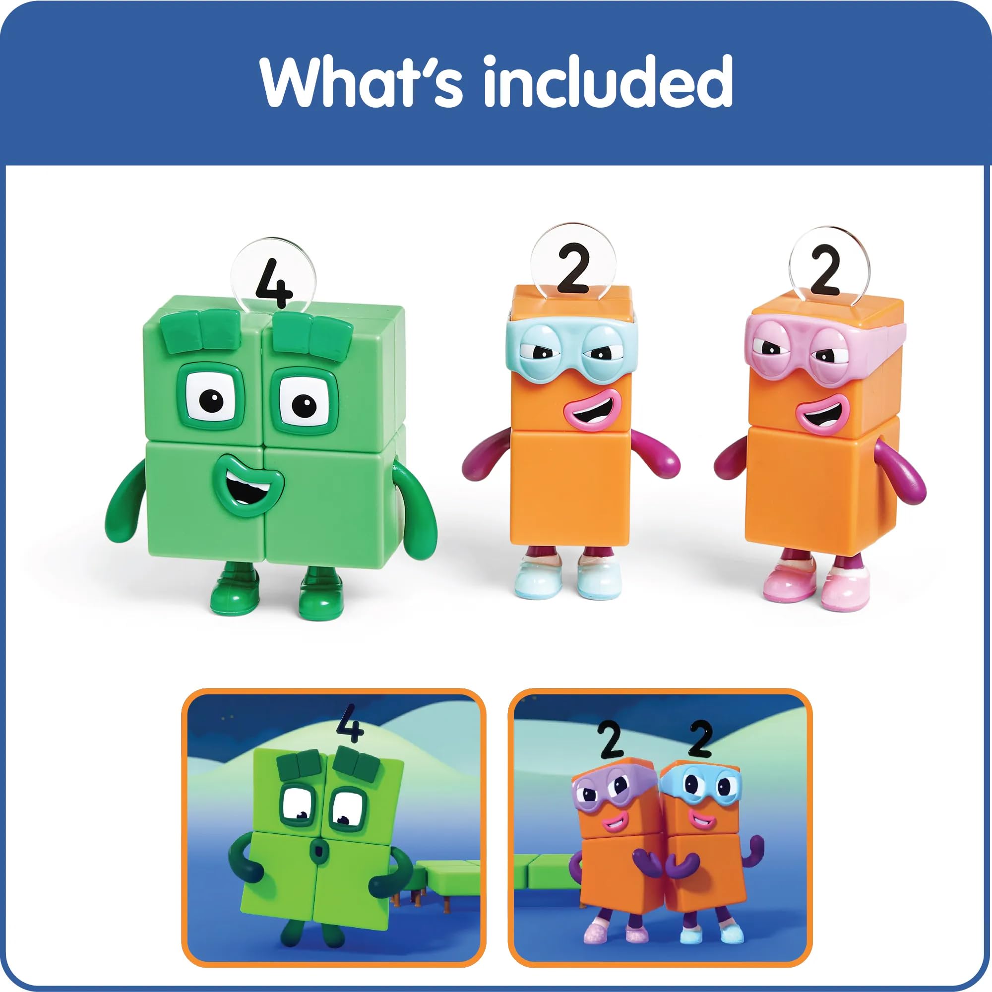 Numberblocks Four and the Terrible Twos - Collectible Play Figures for Ages 3+ 13