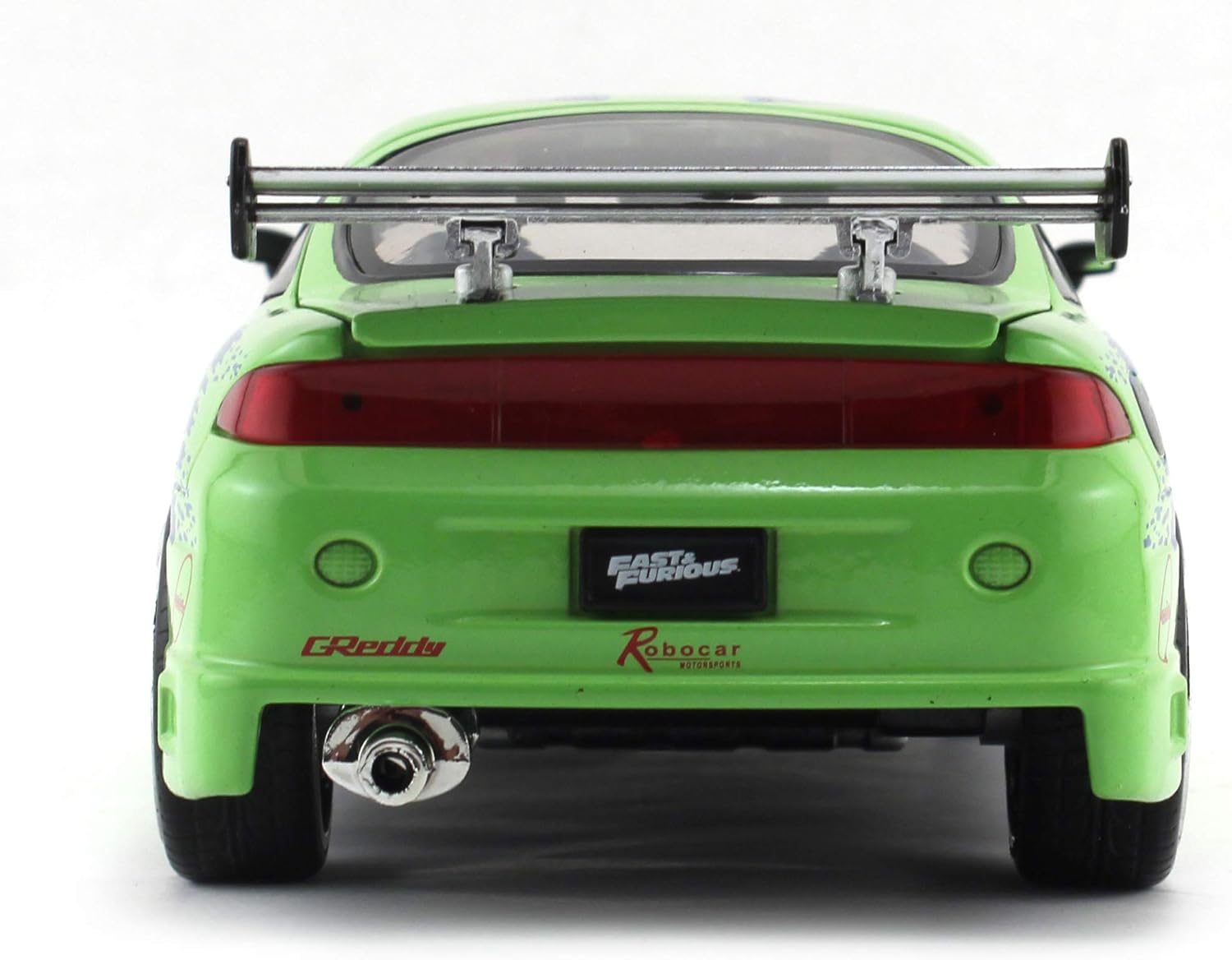 FAST & FURIOUS 1995 Mitsubishi Eclipse 1:24 Scale Die-Cast Replica Car - Jada Collectible Vehicle 4