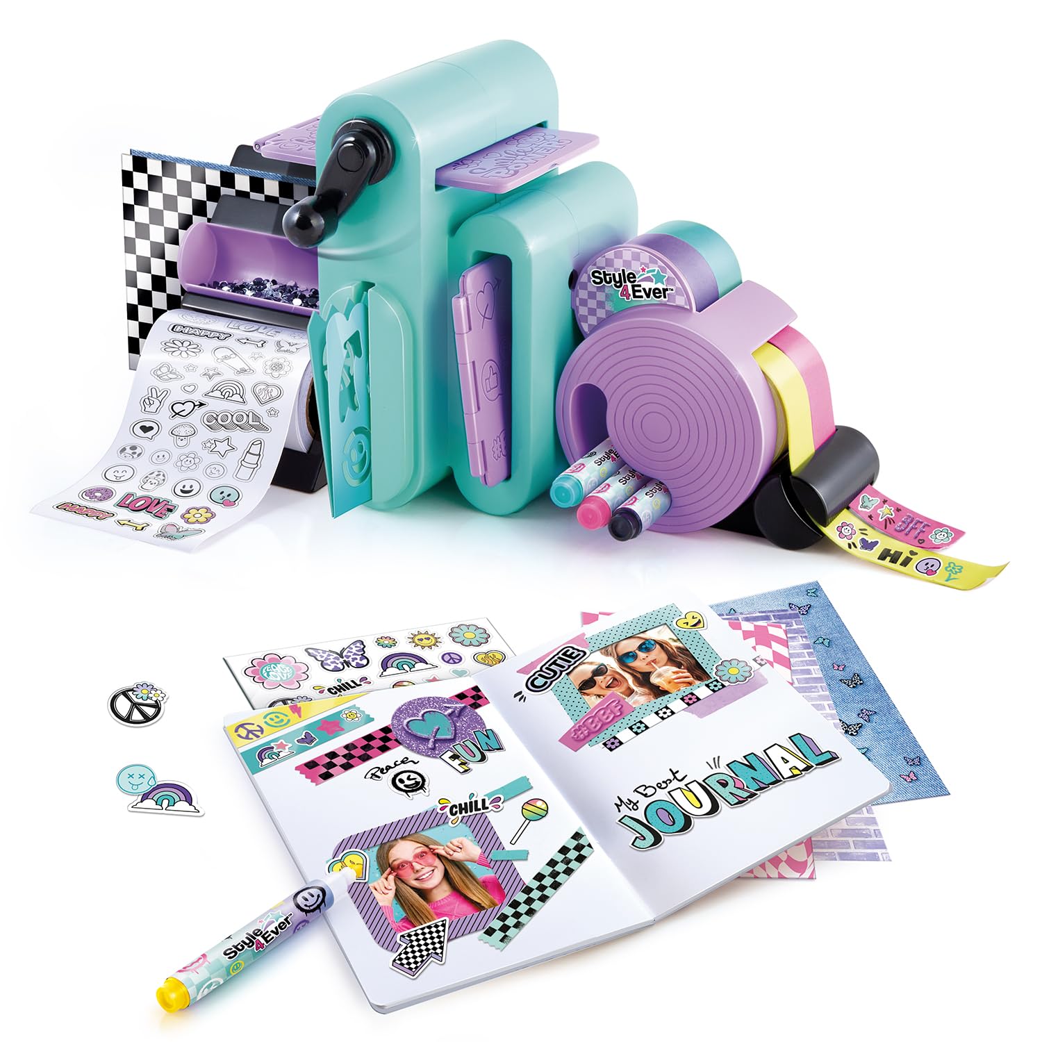 Style 4 Ever 3 in 1 Scrapbooking Station - Customize Notebooks, Stickers & Tape 5