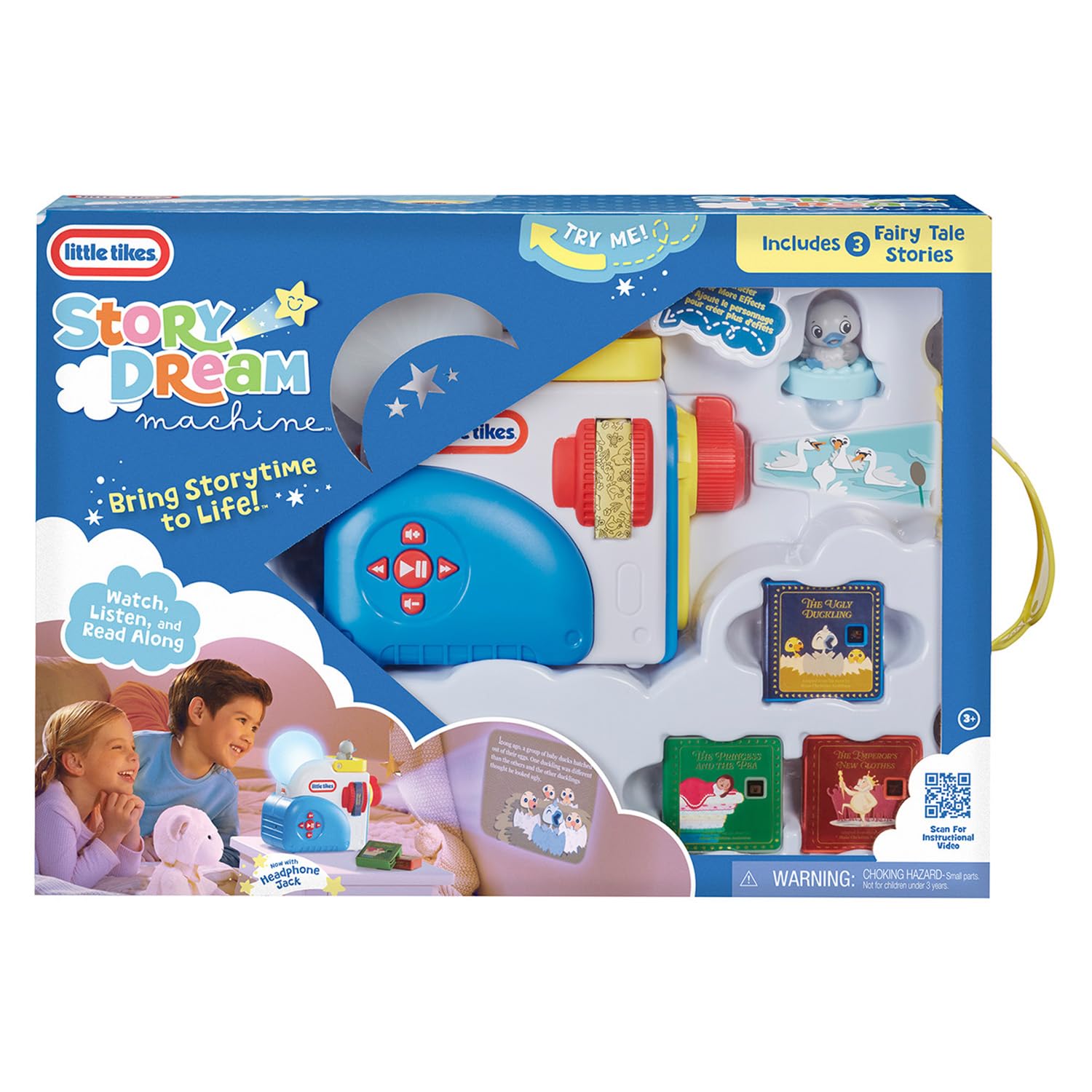 Little Tikes Story Dream Machine Starter Pack - Light, Sound & Audio Projector with 3 Fairytale Stories 7