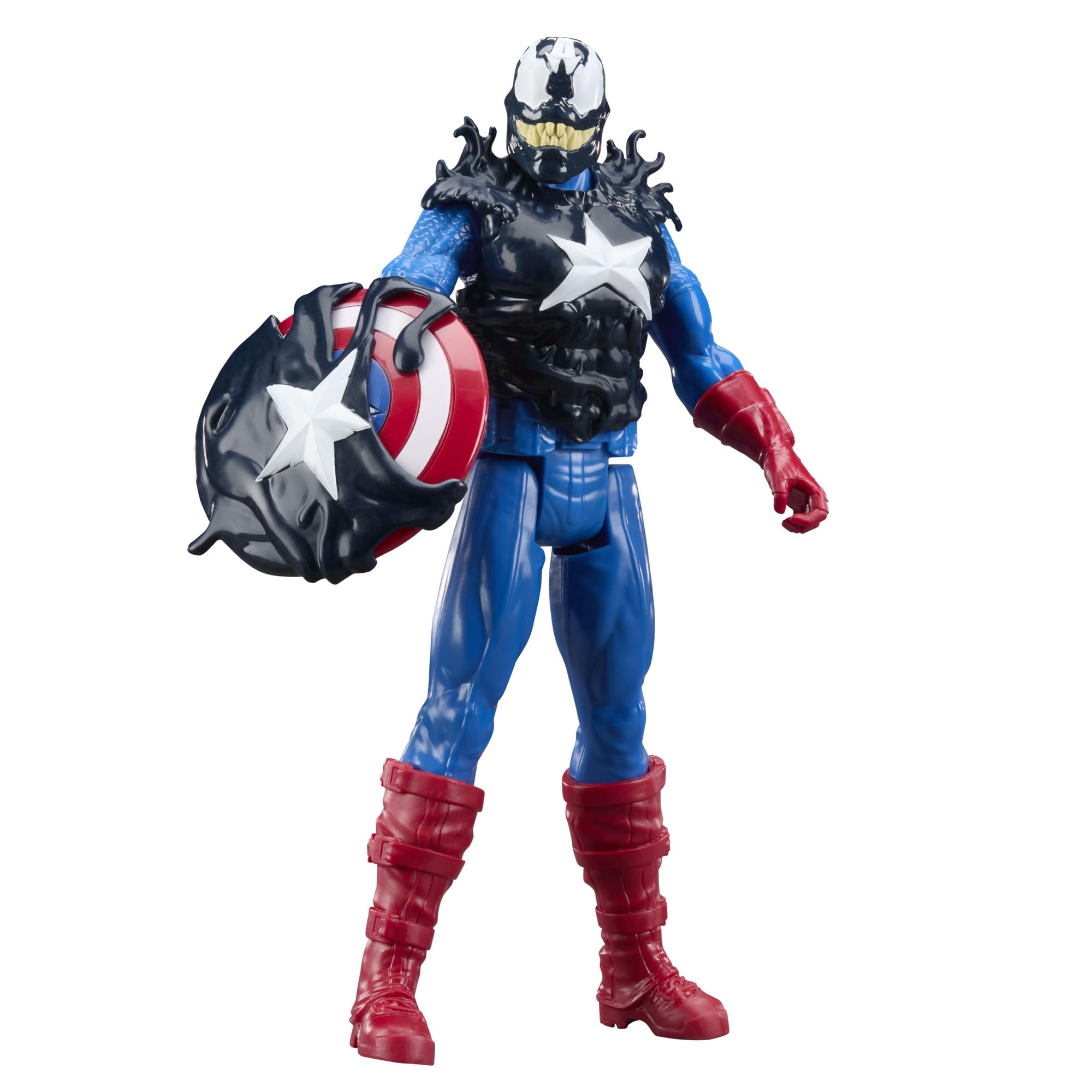 Marvel Avengers VenomVersus Titan Hero Series Venomized Captain America & Hulk 30-cm Action Figures 15