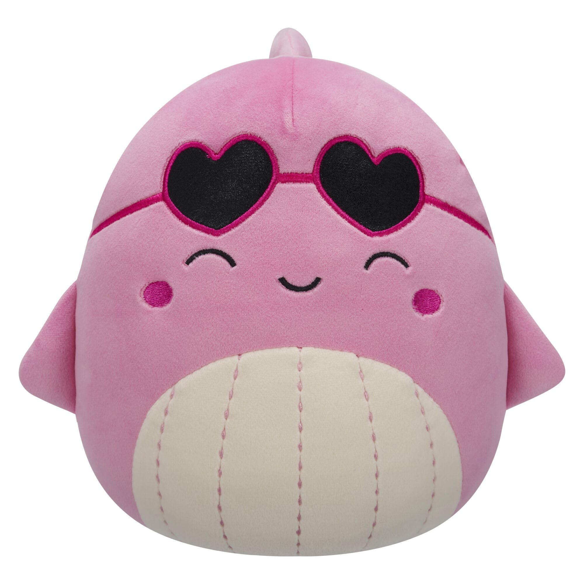 Squishmallows Val the Pink Whale Plush - 7.5-Inch Valentine's Edition | Polyester | Unisex Children