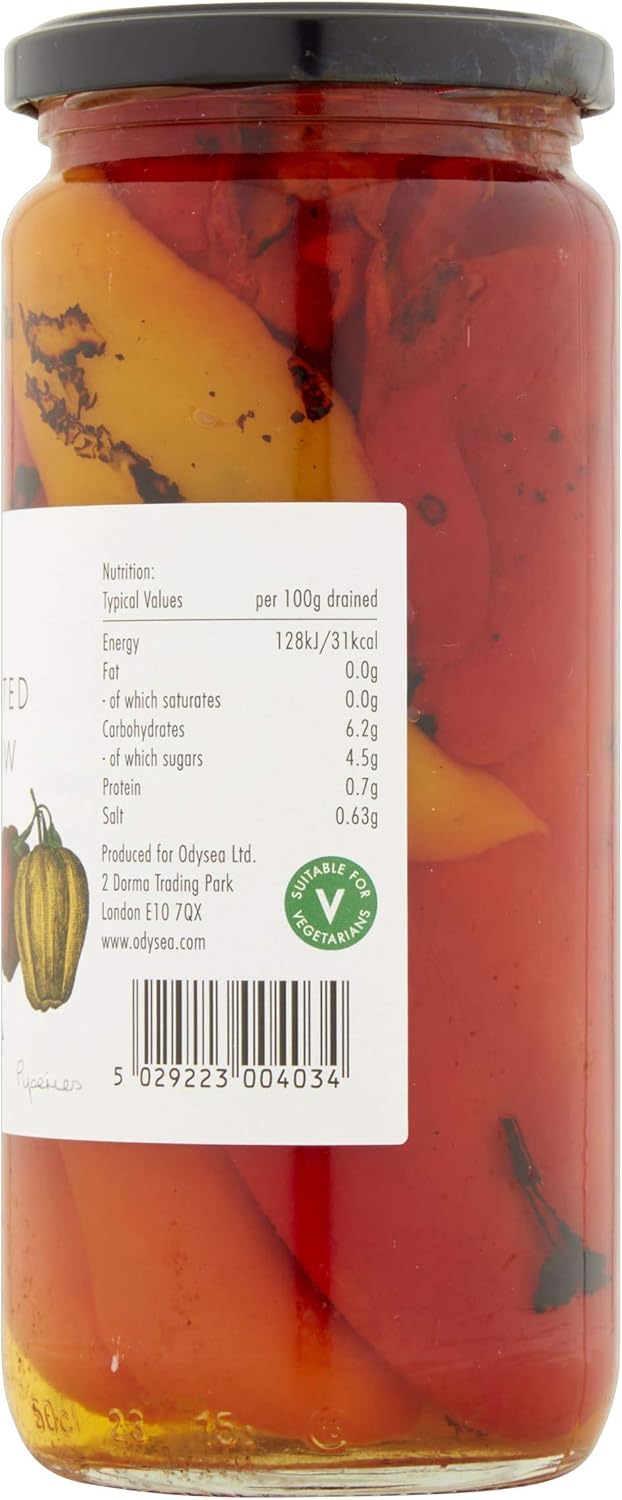 Odysea Flame Roasted Red and Yellow Peppers, 450 g 3