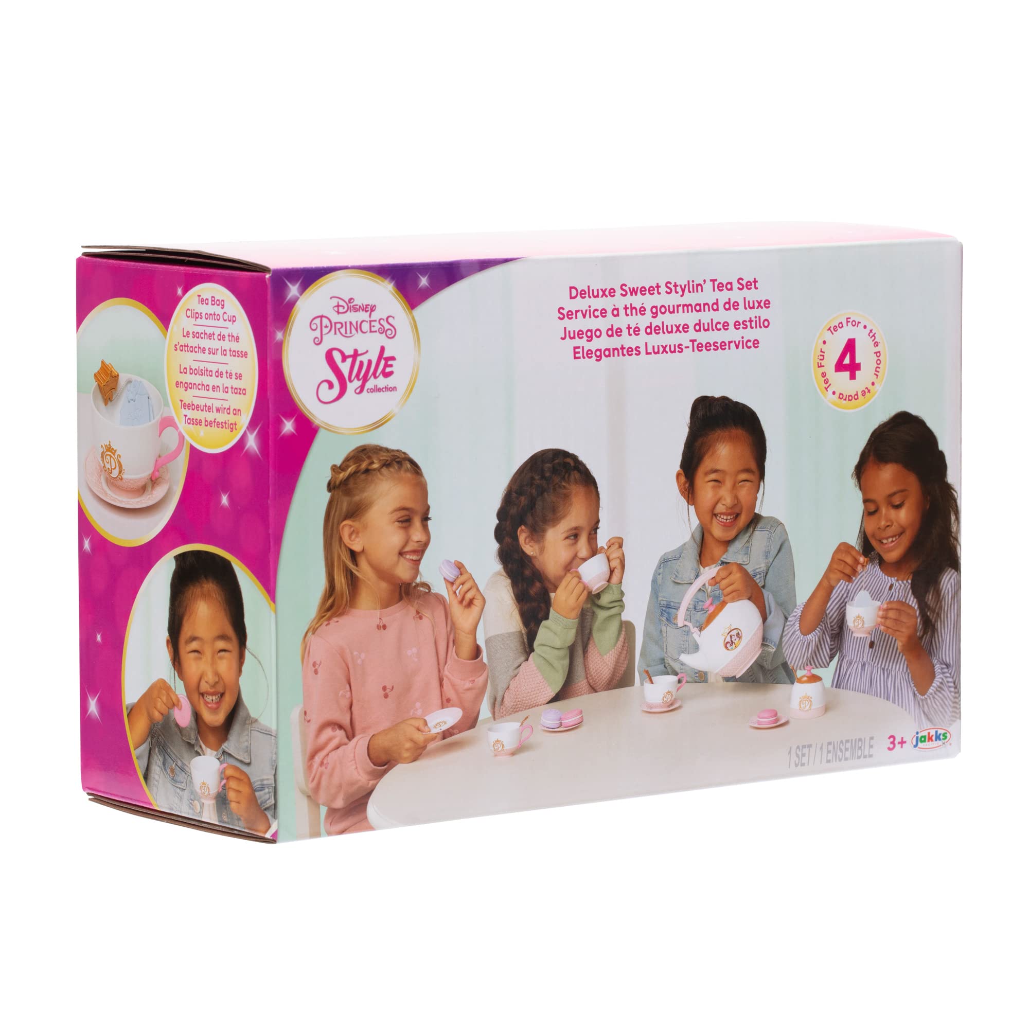 Disney Princess Style Collection 21-Piece Tea Set Playset for Girls Ages 3+ 17