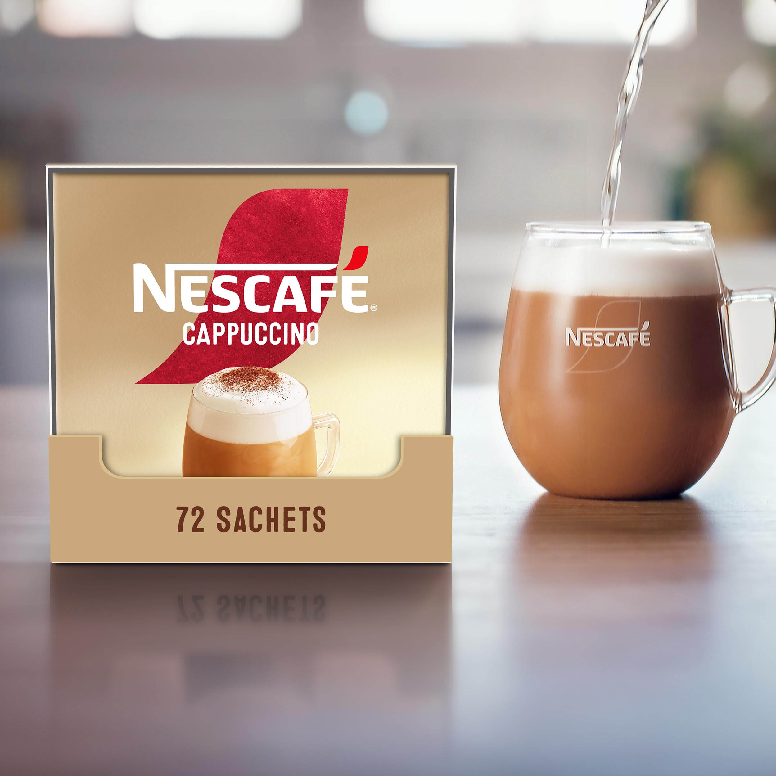 NESCAFÉ Cappuccino Instant Coffee Sachets - 72 x 15.5g 5