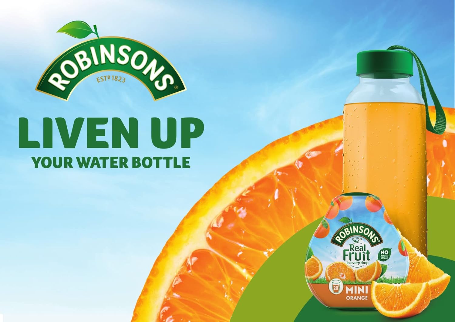 Robinsons Mini No Added Sugar Low Calorie Orange Flavour Concentrate - 6 Pack (66ml Each) 3