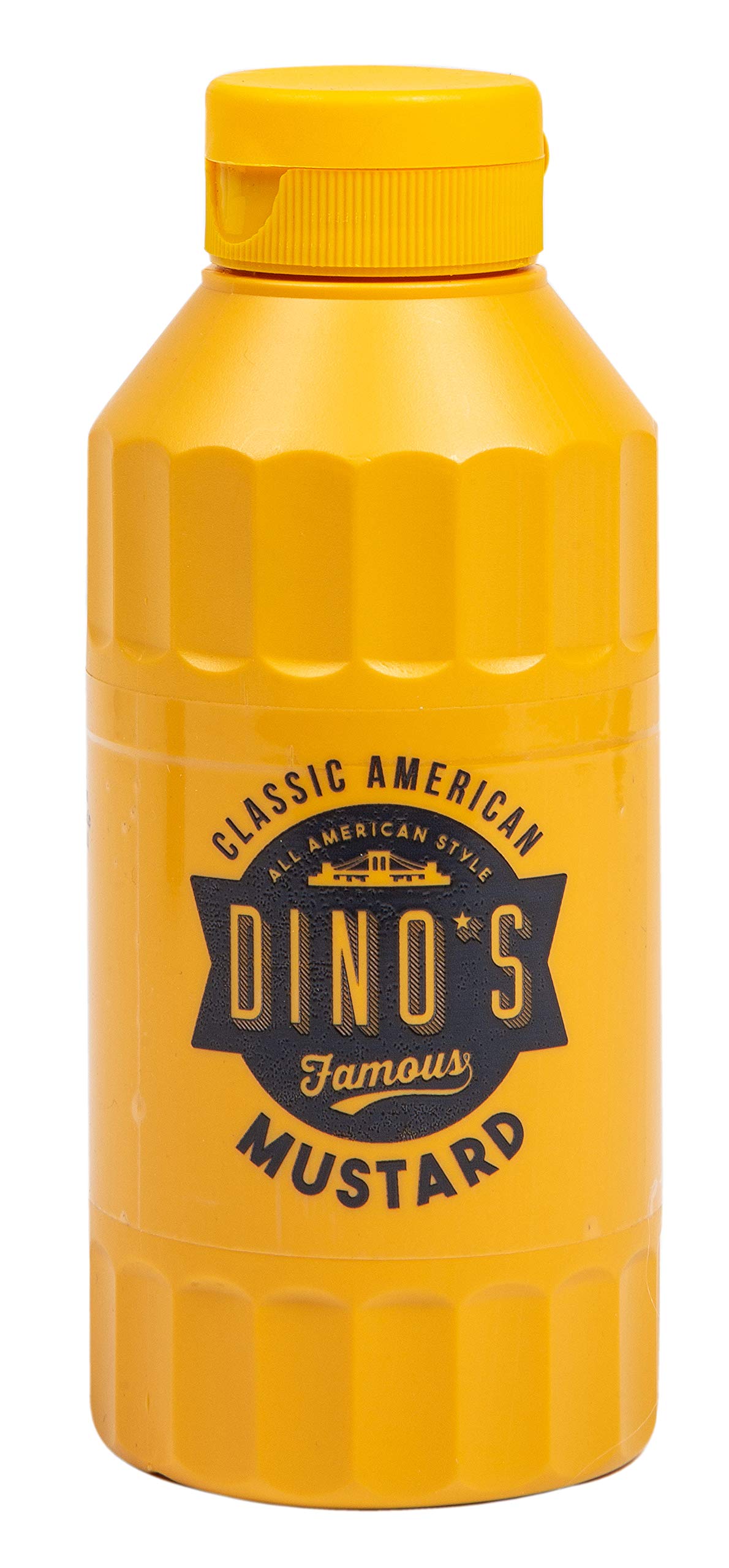Dino's Famous - Classic American Mustard Smooth & Tangy Condiment for Hot Dogs, Burgers & Sandwiches 250g