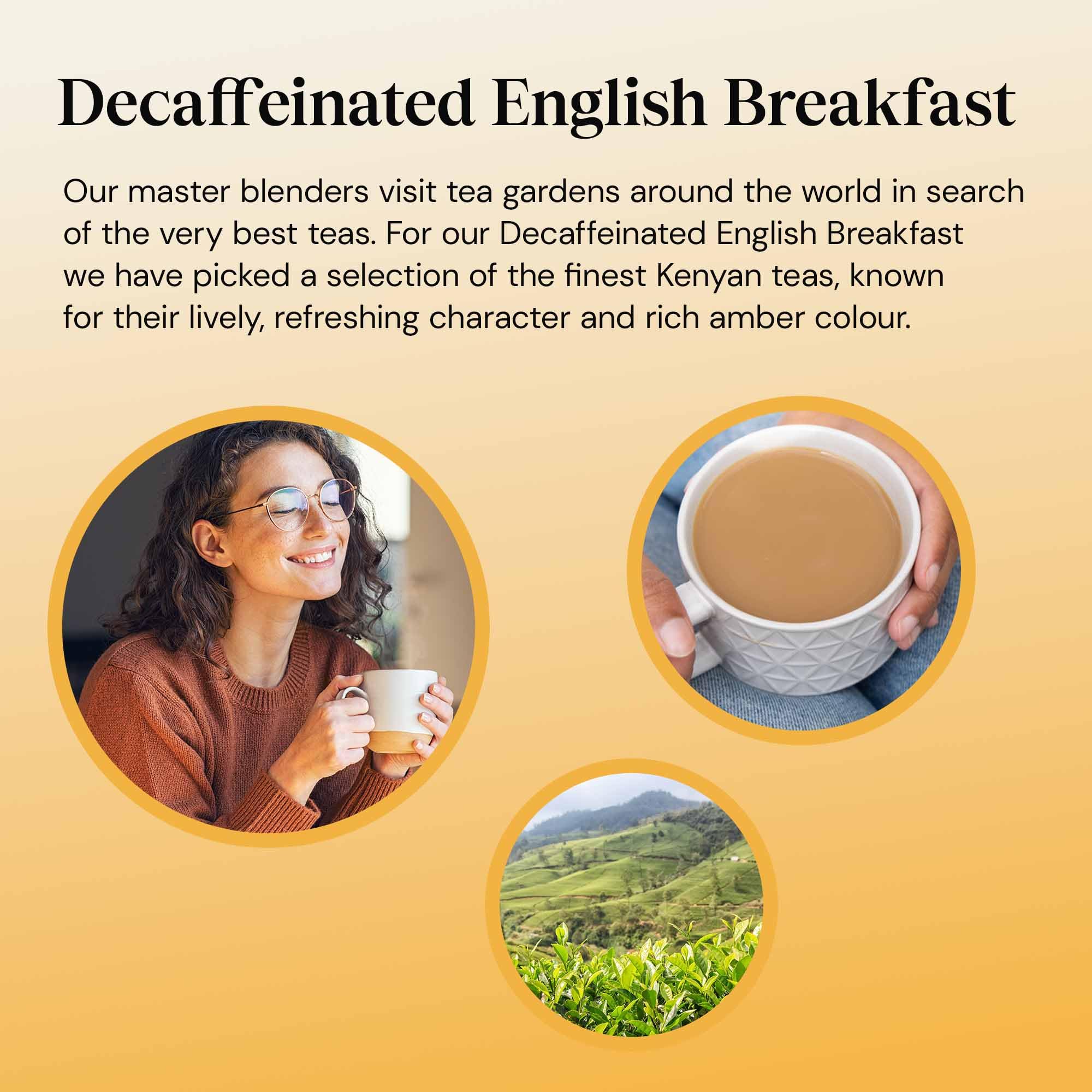 Twinings English Breakfast Decaf Tea - Golden, Well Rounded & Full Bodied Black Tea, 4 x 80 Tea Bags 4